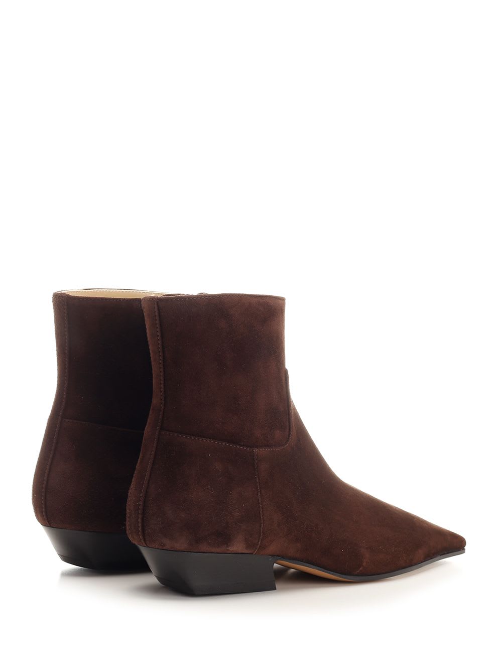 Shop Khaite Mara Ankle Boots In Brown