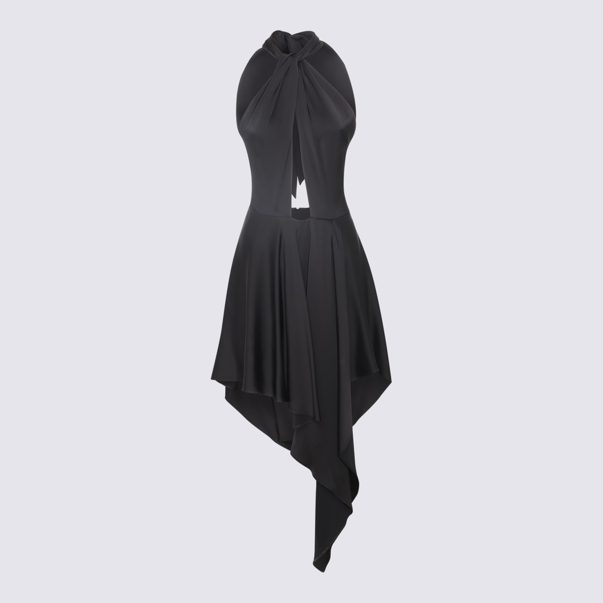 Shop Stella Mccartney Black Viscose Cut Out Dress