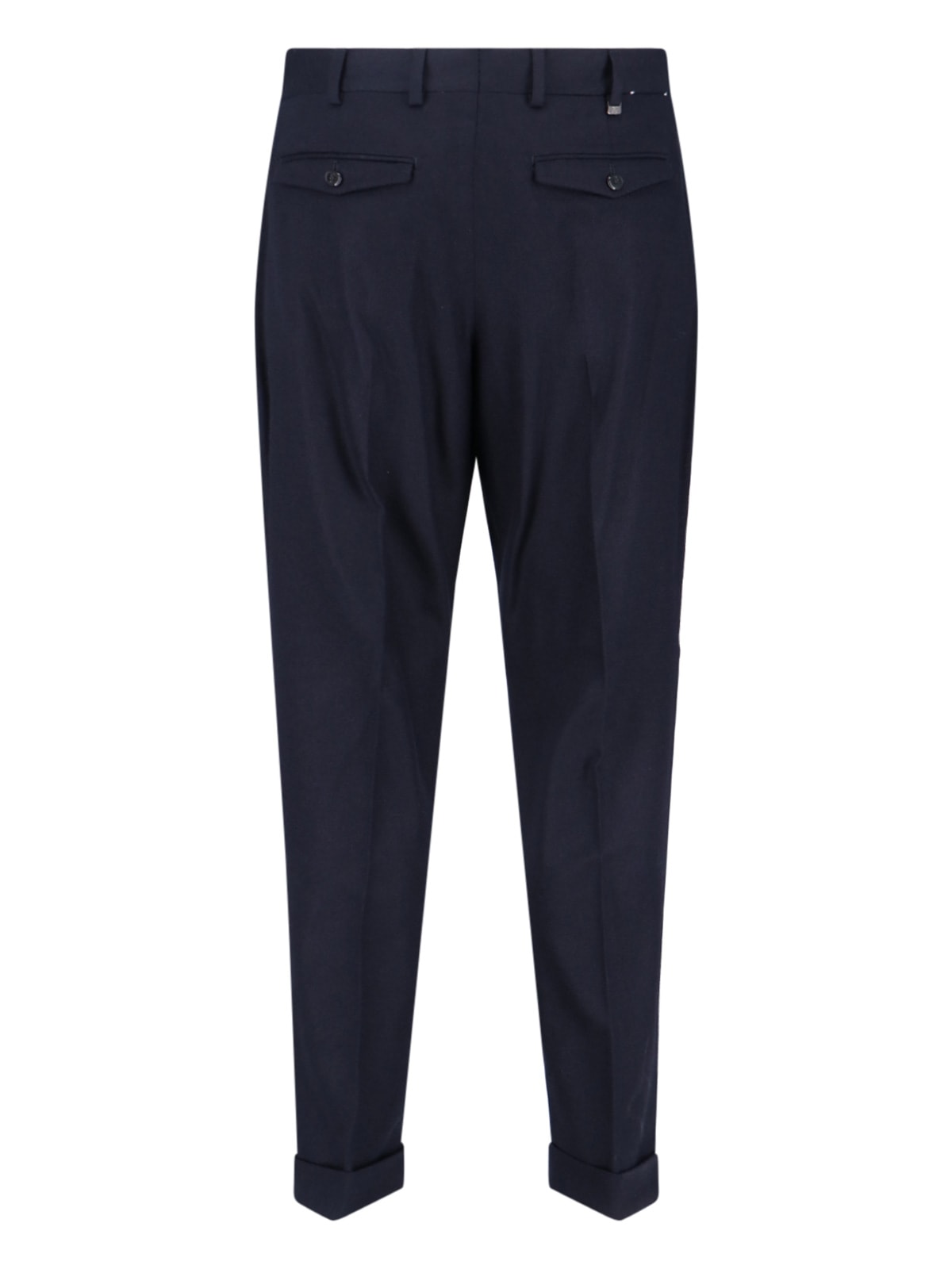 Pt Torino Blue Virgin Wool And Cashmere Trouser In Blue