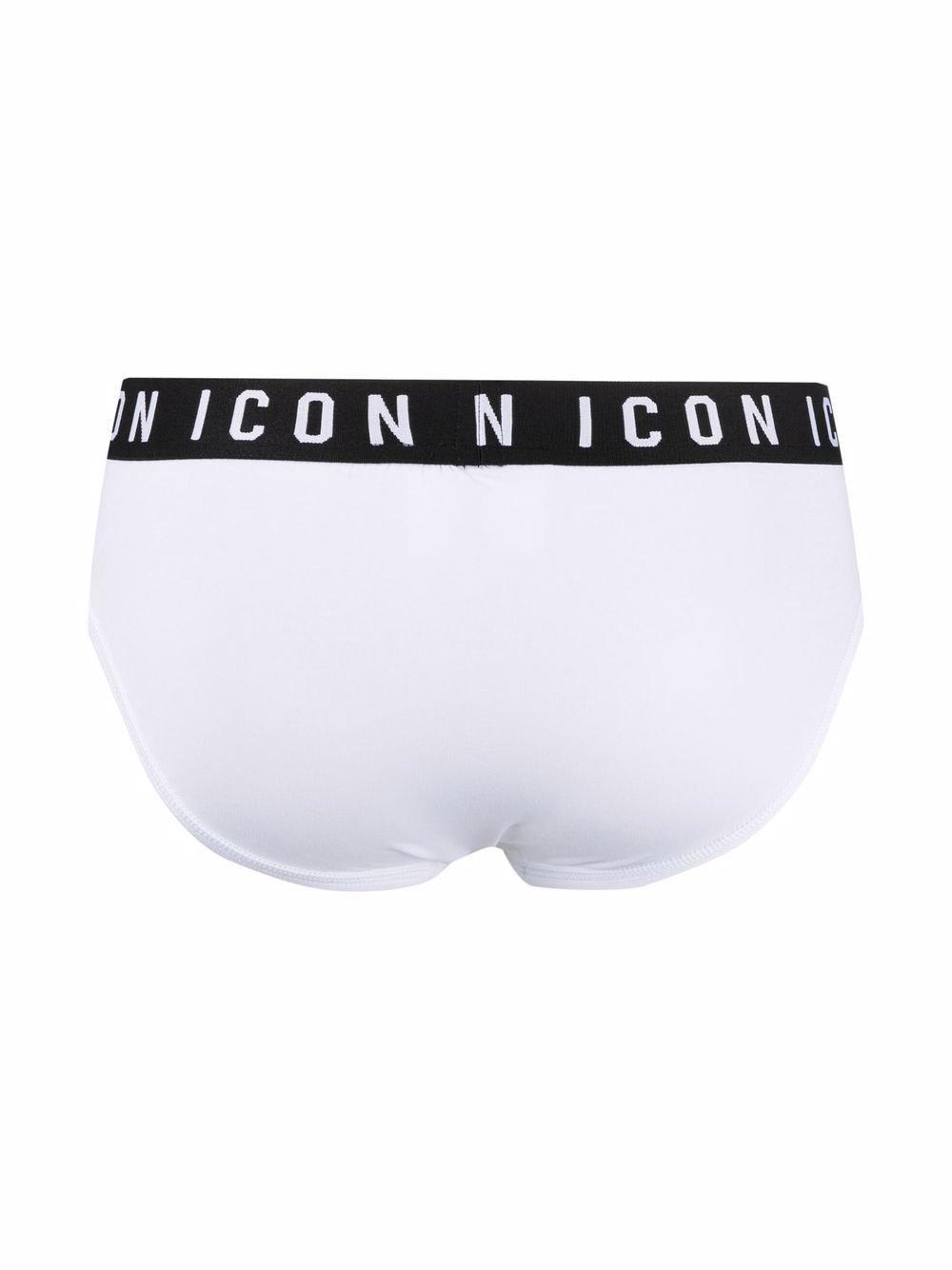 Shop Dsquared2 Icon Logo Waistband Boxers In Bianco