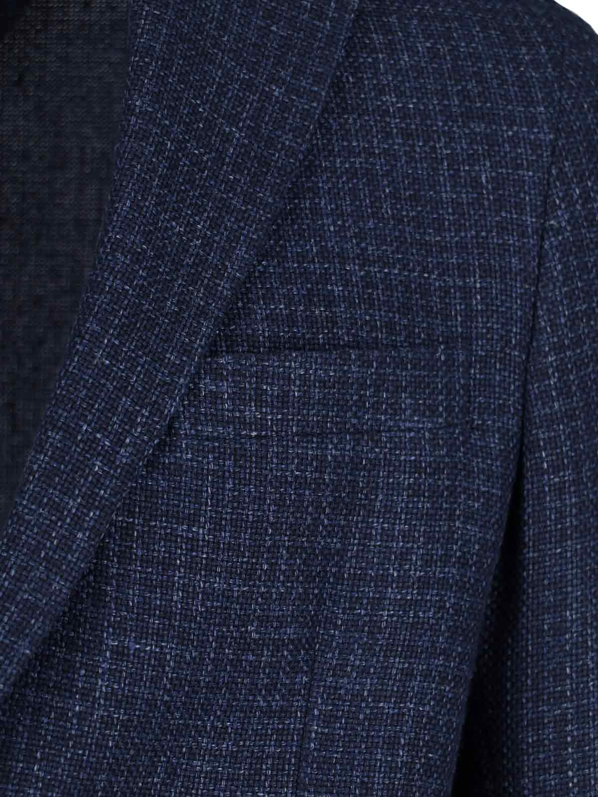 Zegna Single-breasted Blazer - Navy In Blue