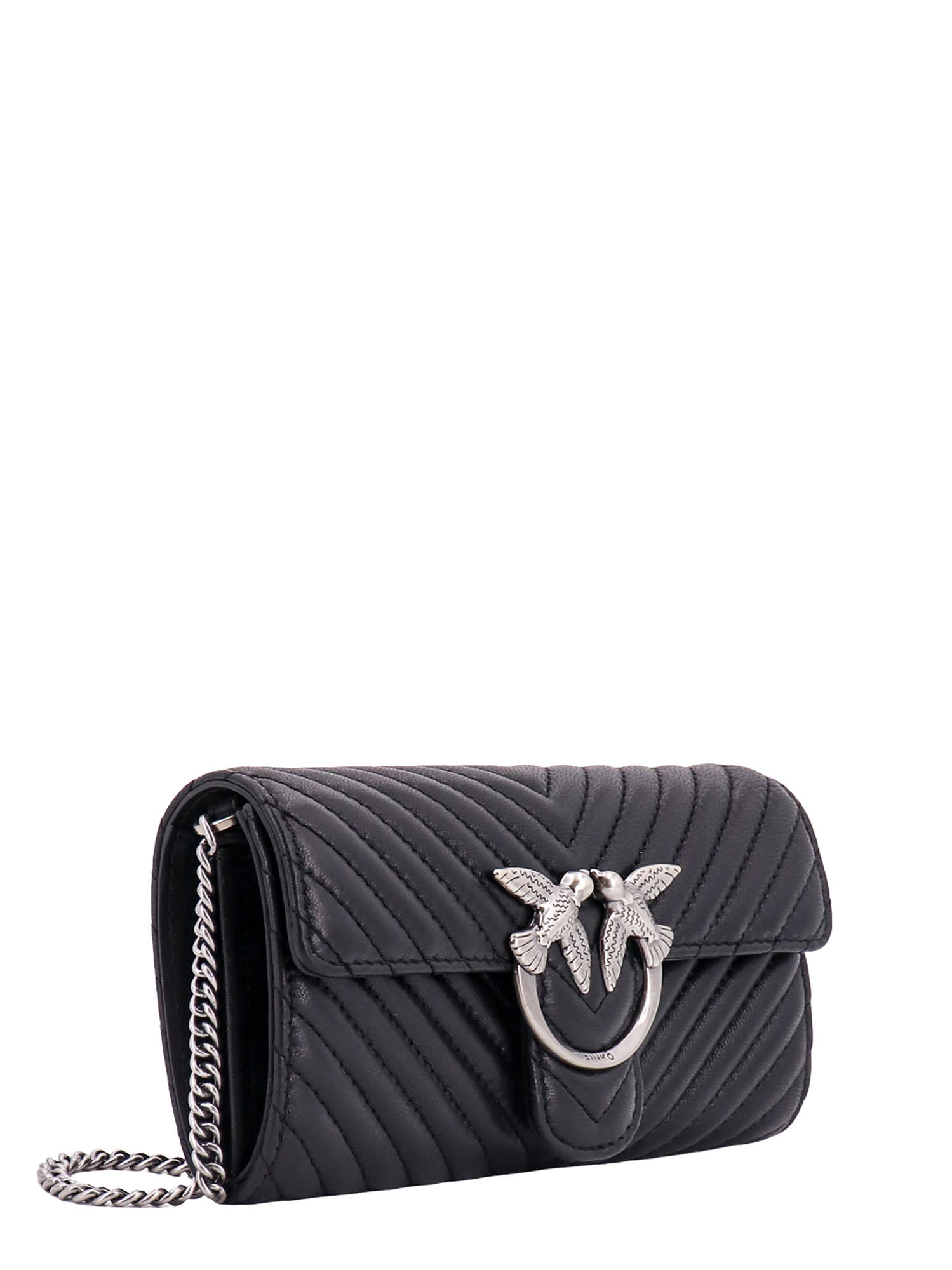 Pinko Love One Wallet In Black