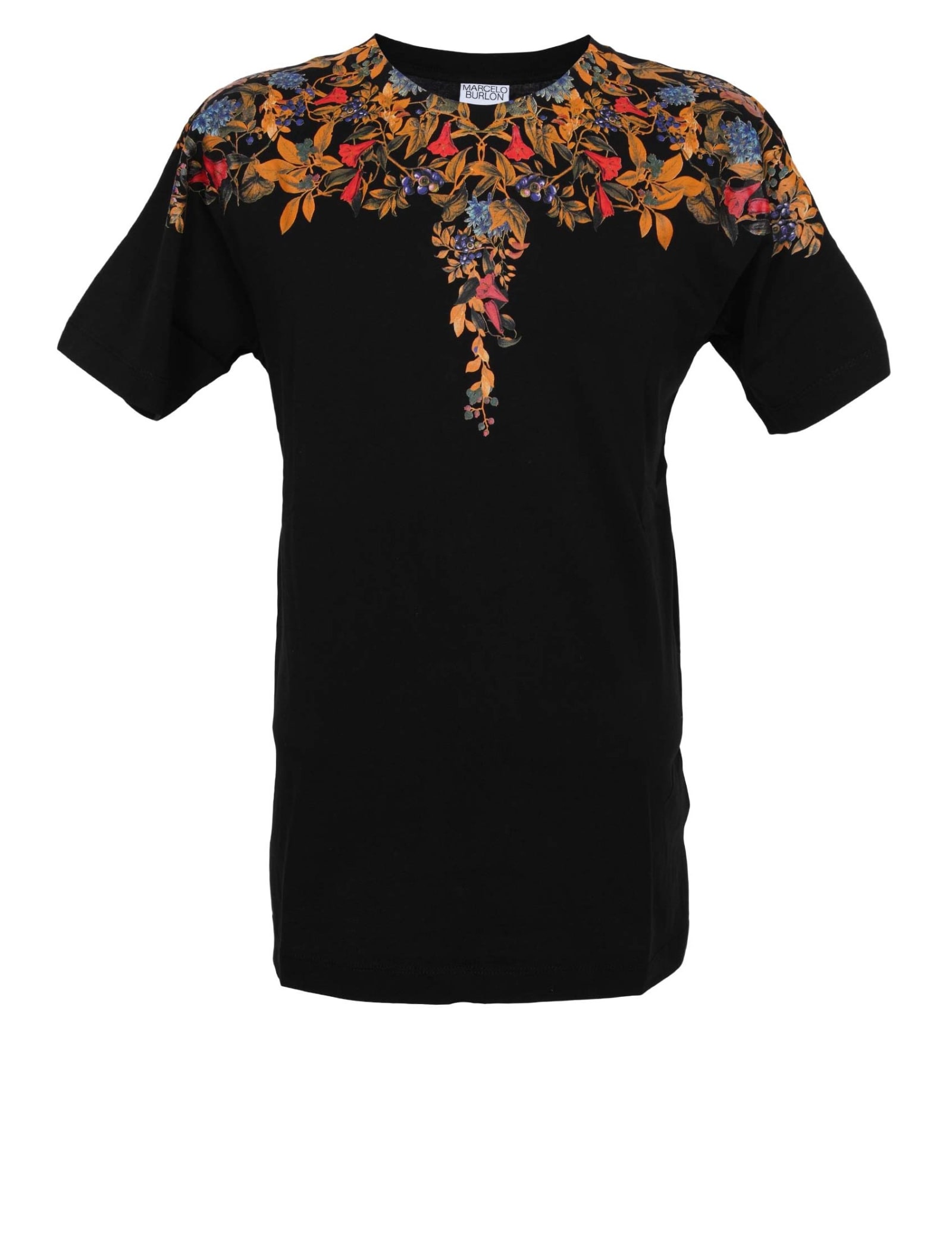 Marcelo Burlon Cotton T-shirt With Floral Print