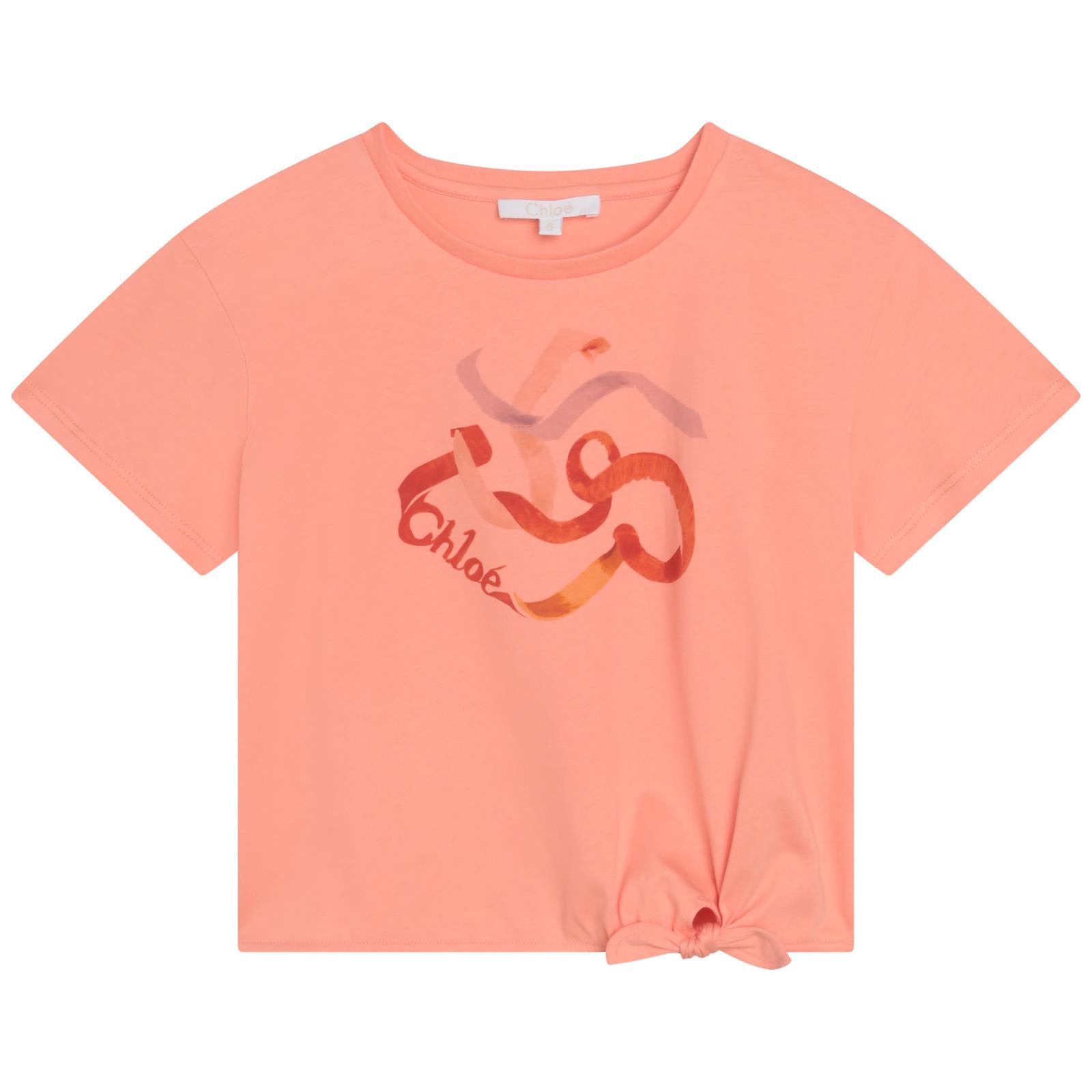 CHLOÉ T-SHIRT WITH GRAPHIC PRINT