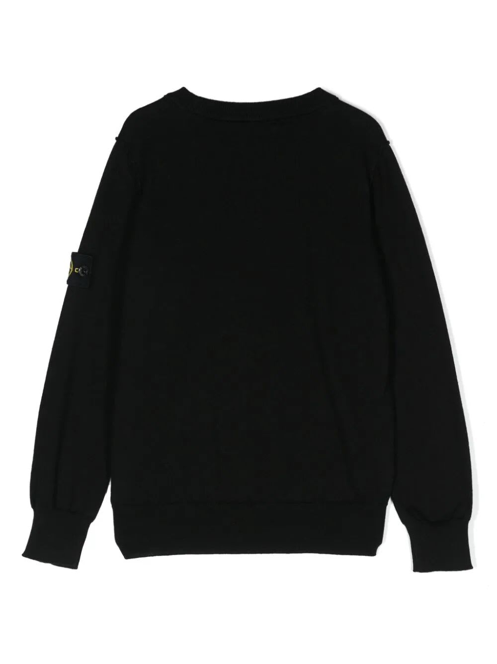 Shop Stone Island Junior Sweater In Black