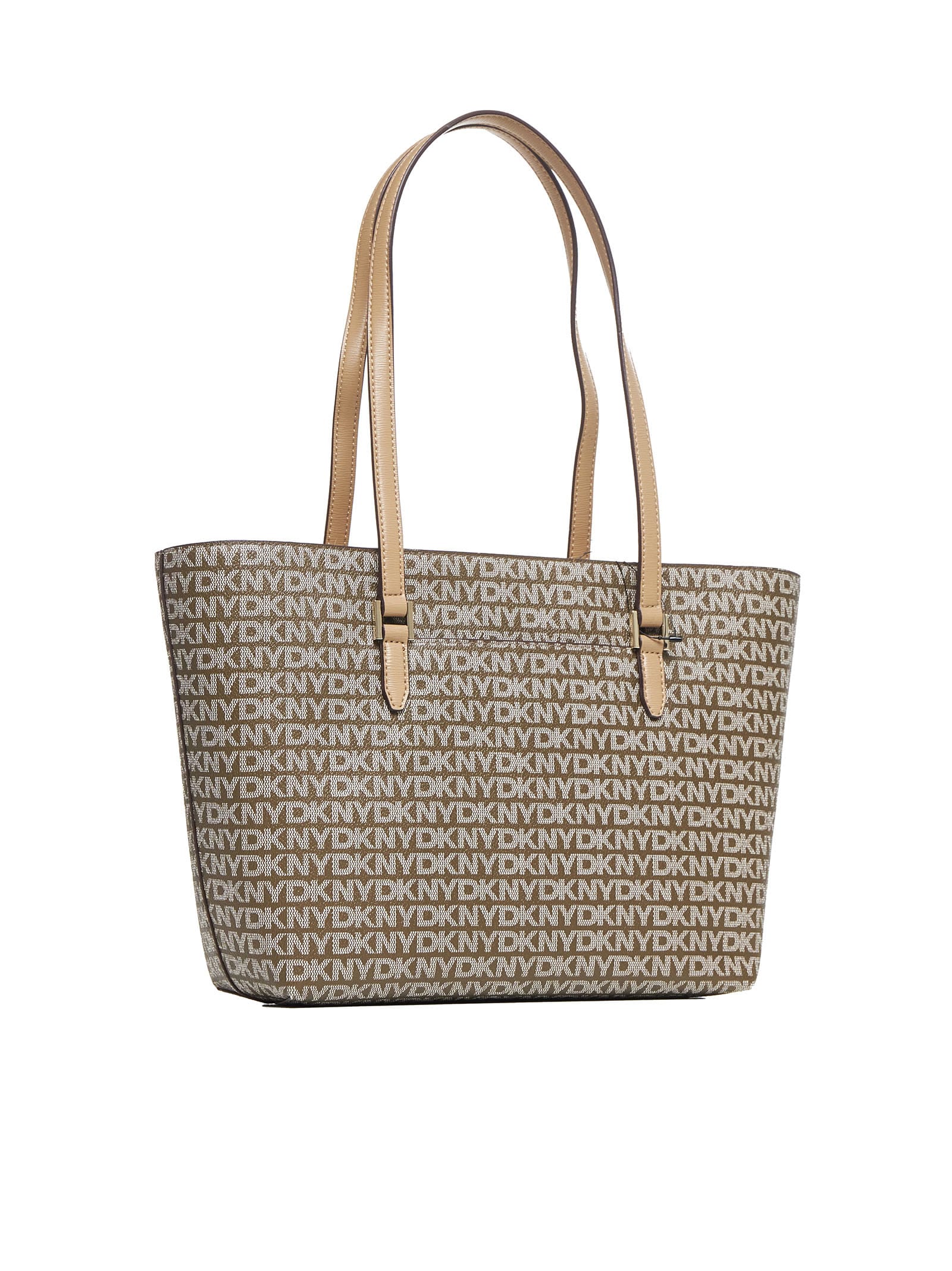 Shop Dkny Tote In Chino Cappuccino