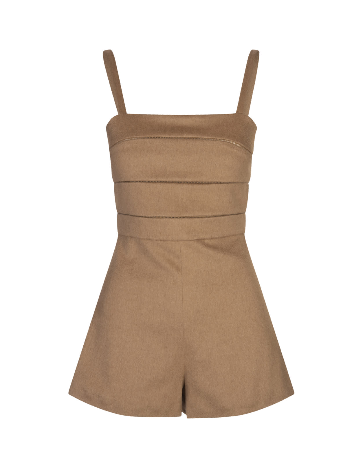 Shop Max Mara Camel Matassa Jumpsuit In Brown