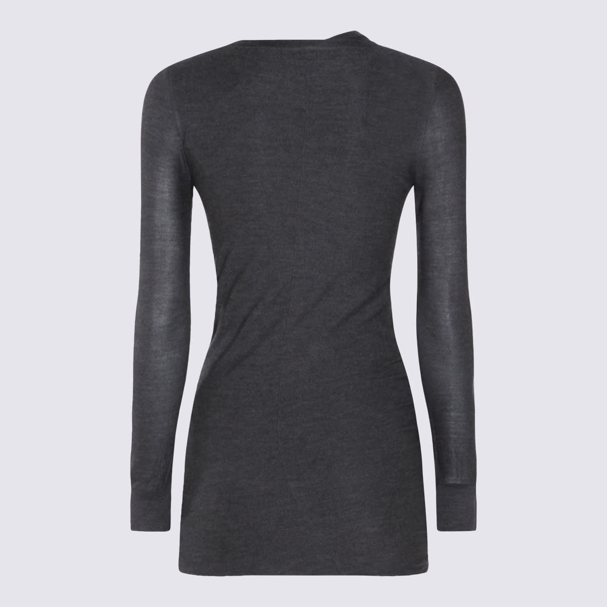 Aya Muse Dark Grey Silk Mini Dress In Gray