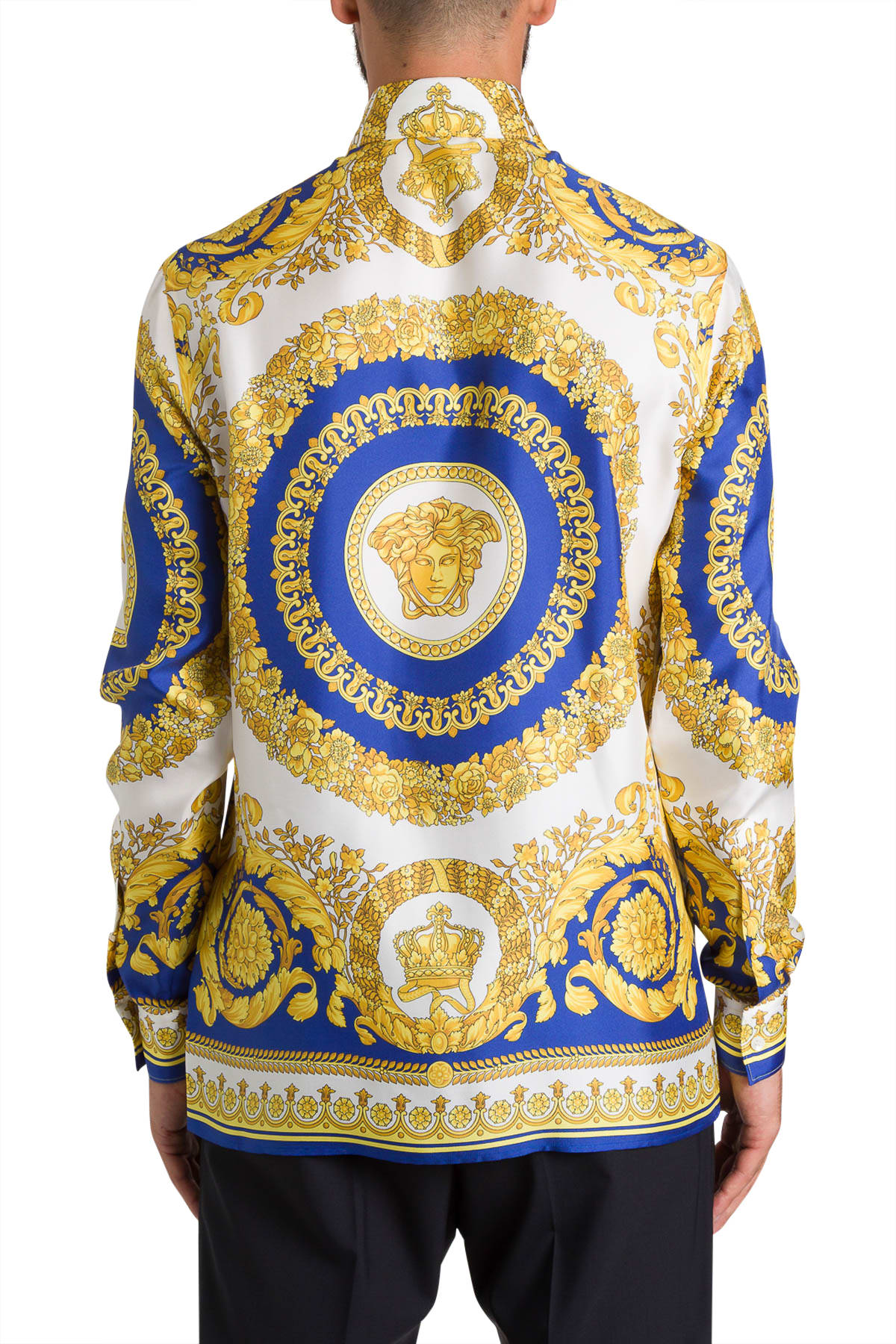 Versace Versace Barocco Shirt - Blu - 11016651 | italist
