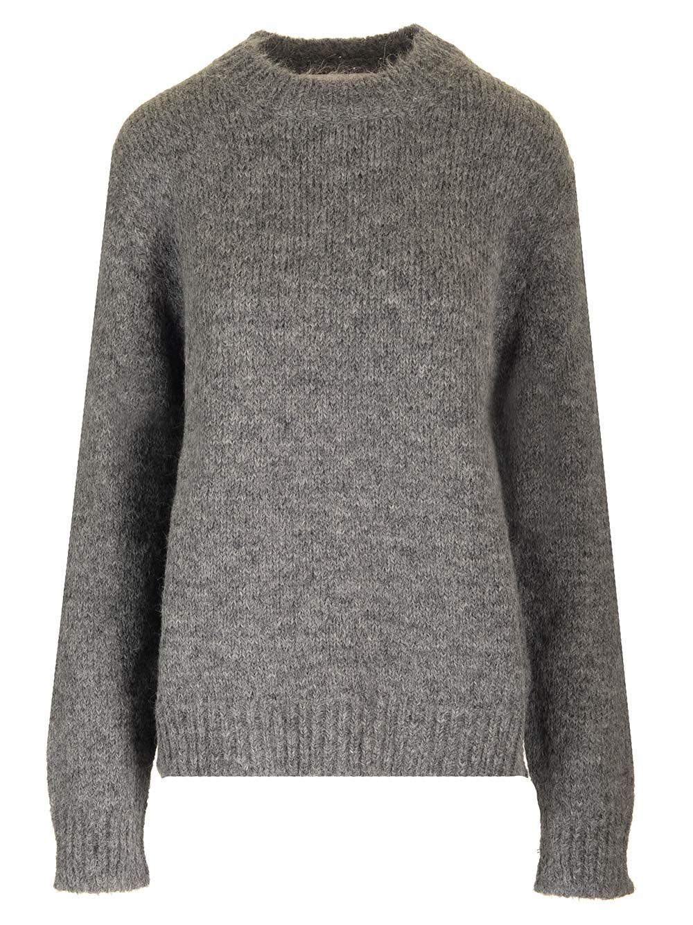 Shop Jil Sander Crewneck Sweater In Grey