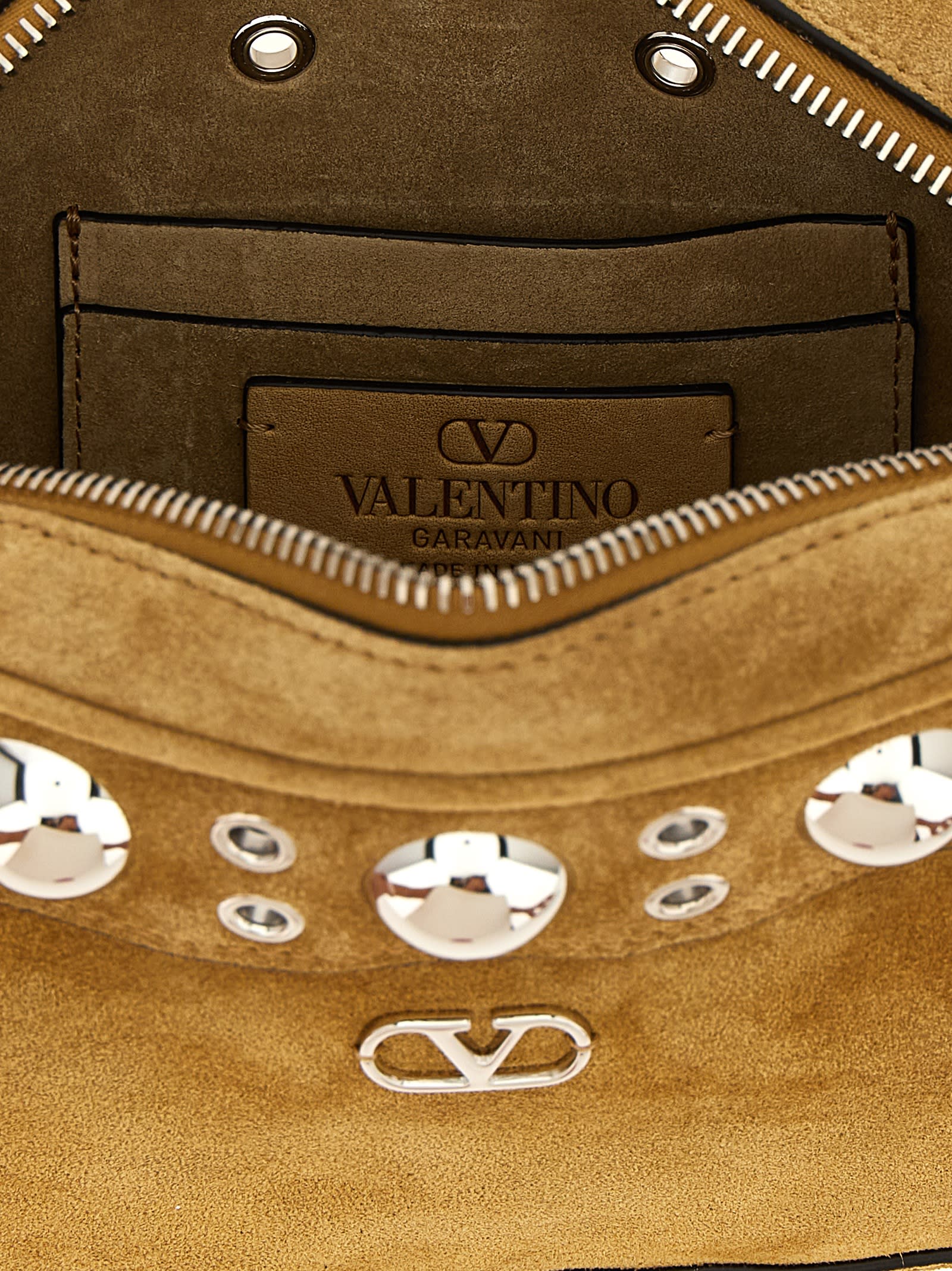 Valentino Garavani Garavani 'nellcôte' Shoulder Bag In Gold