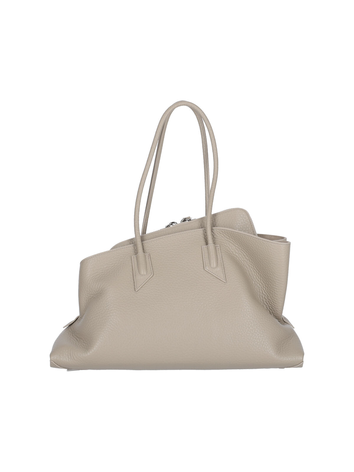 Attico Beige La Passeggiata Medium Shoulder Bag In White