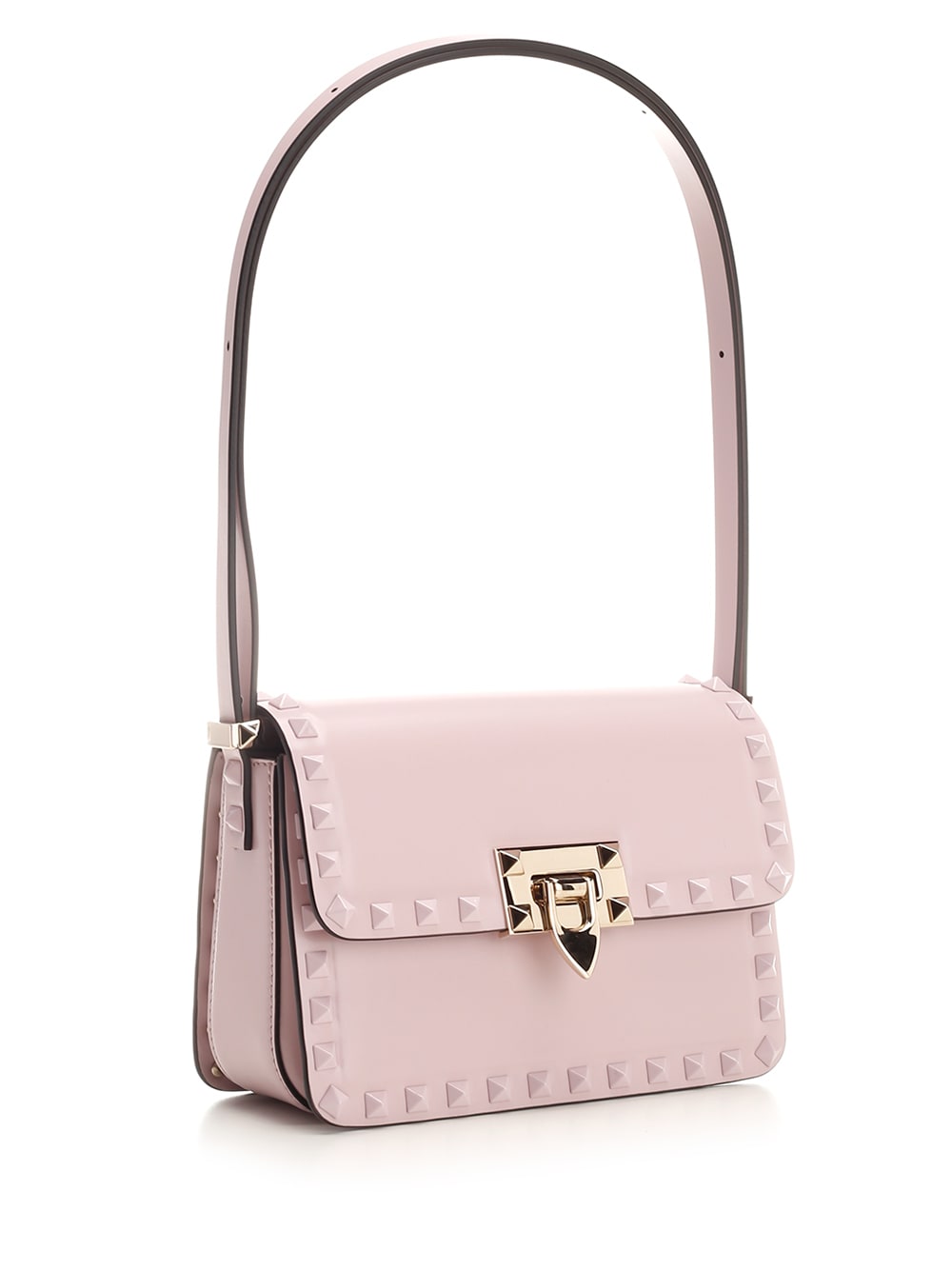 Shop Valentino Small Rockstud23 Shoulder Bag In Lilac