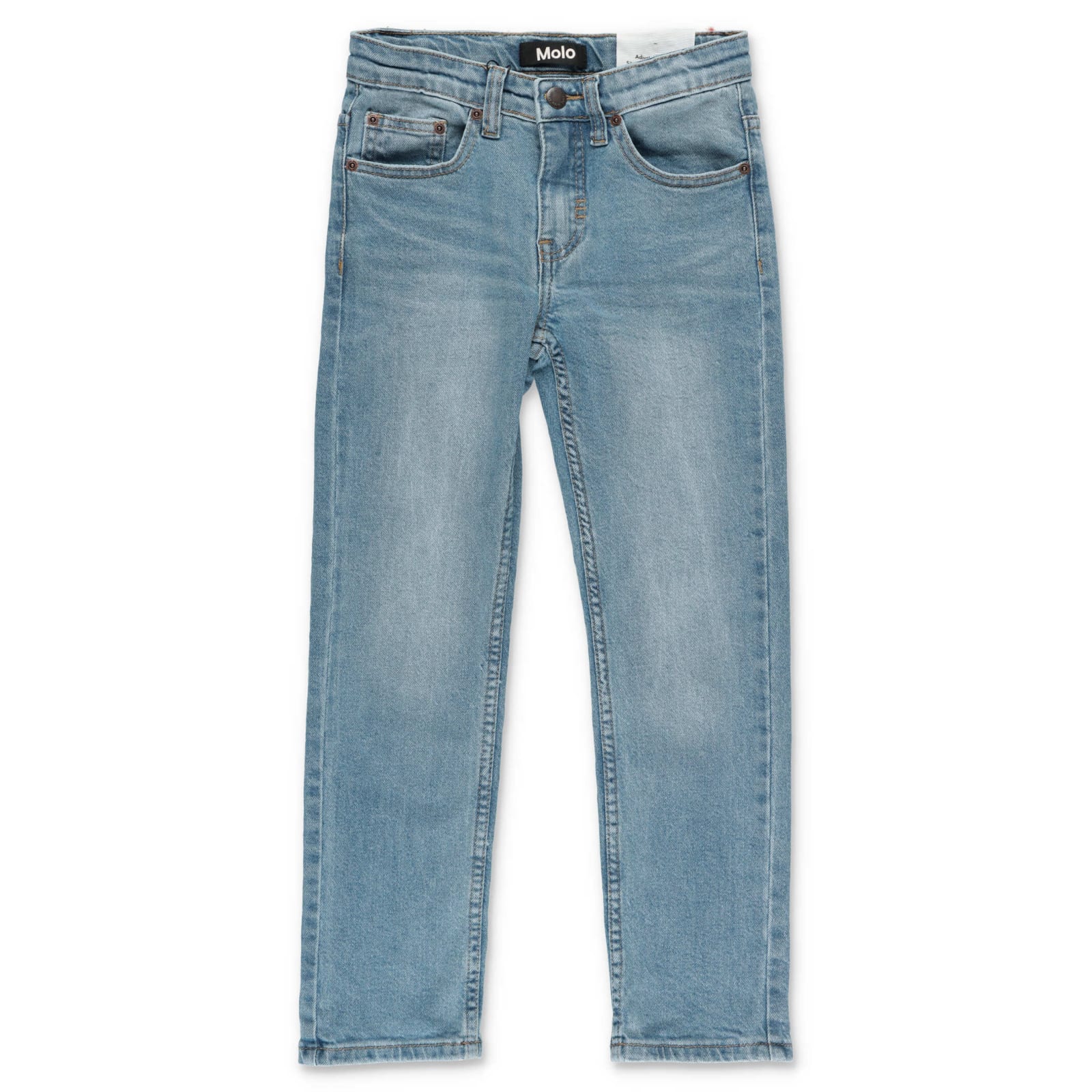 Molo Jeans Blu In Denim Di Cotone Stretch