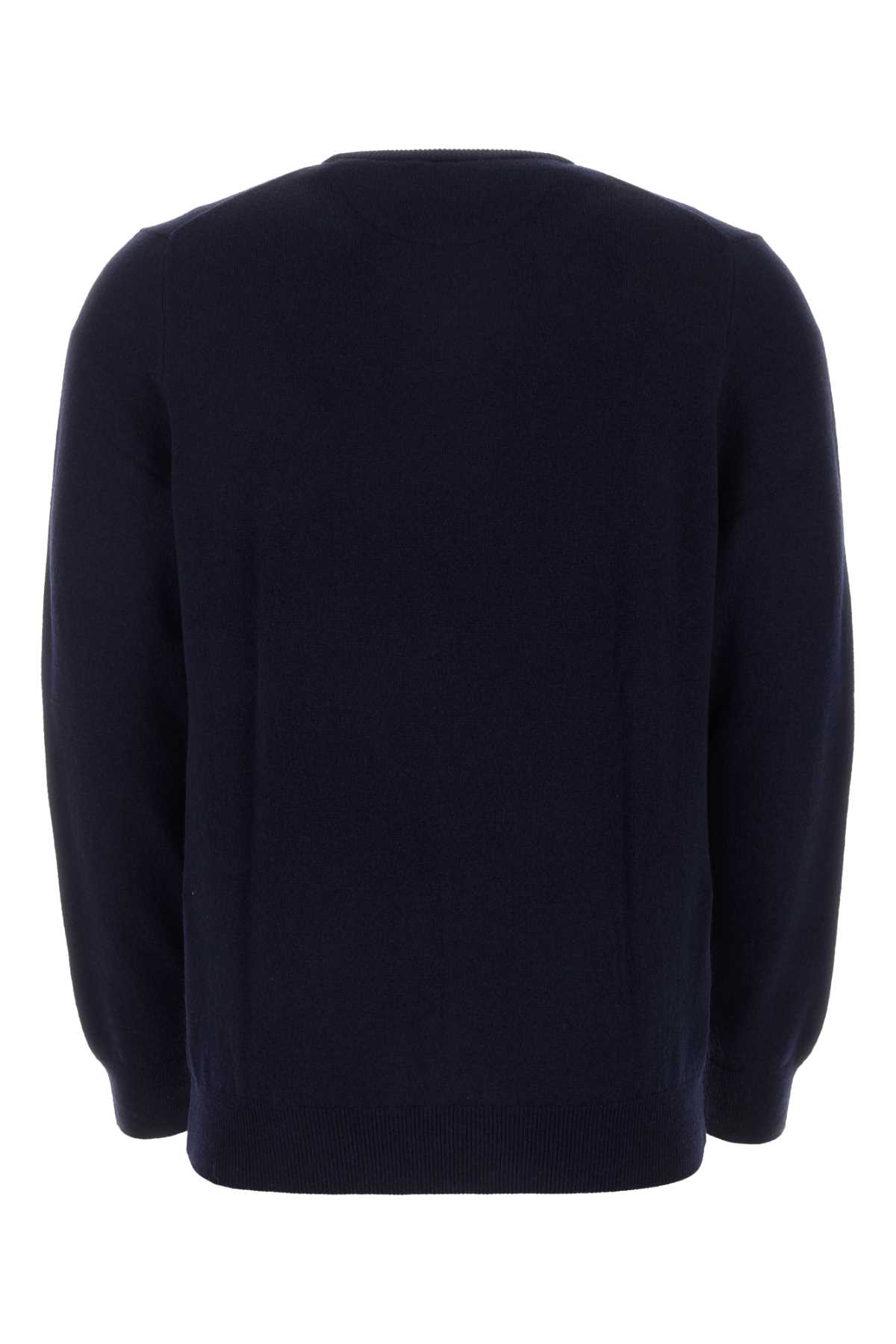 Polo Ralph Lauren Navy Blue Wool Sweater In Hunternavy