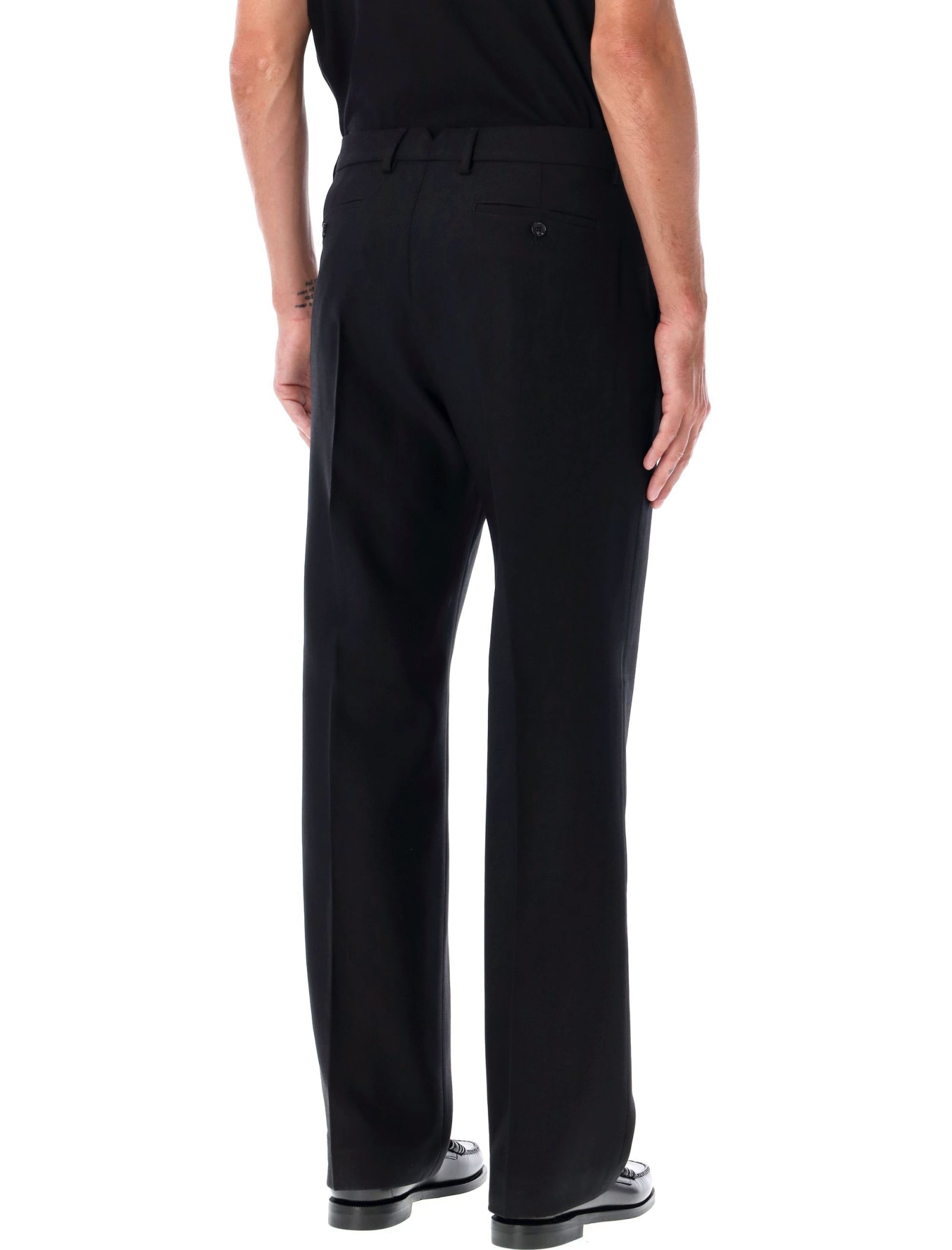 Shop Ami Alexandre Mattiussi Straight Pants In Black