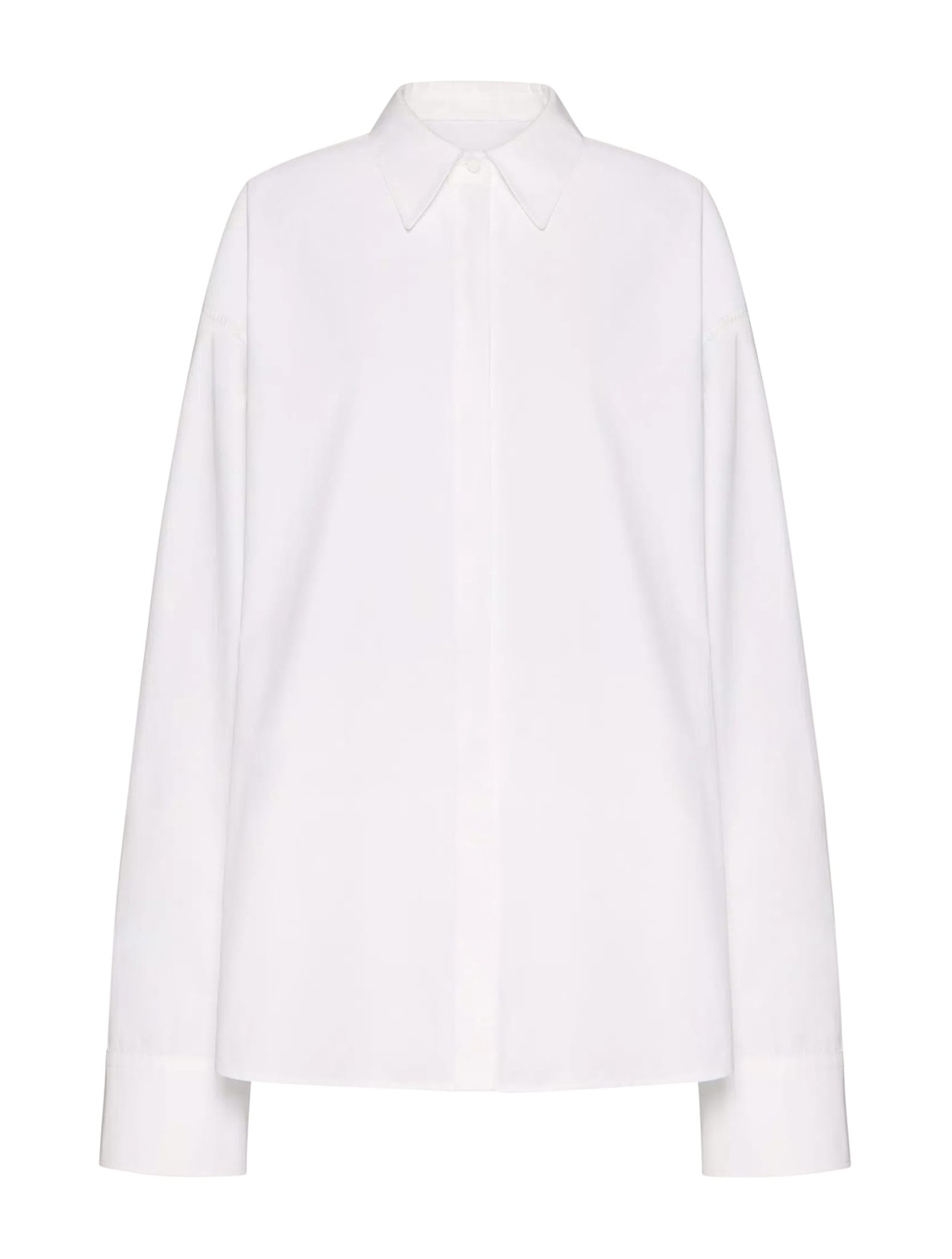 VALENTINO SHIRT SOLID COMPACT POPELINE