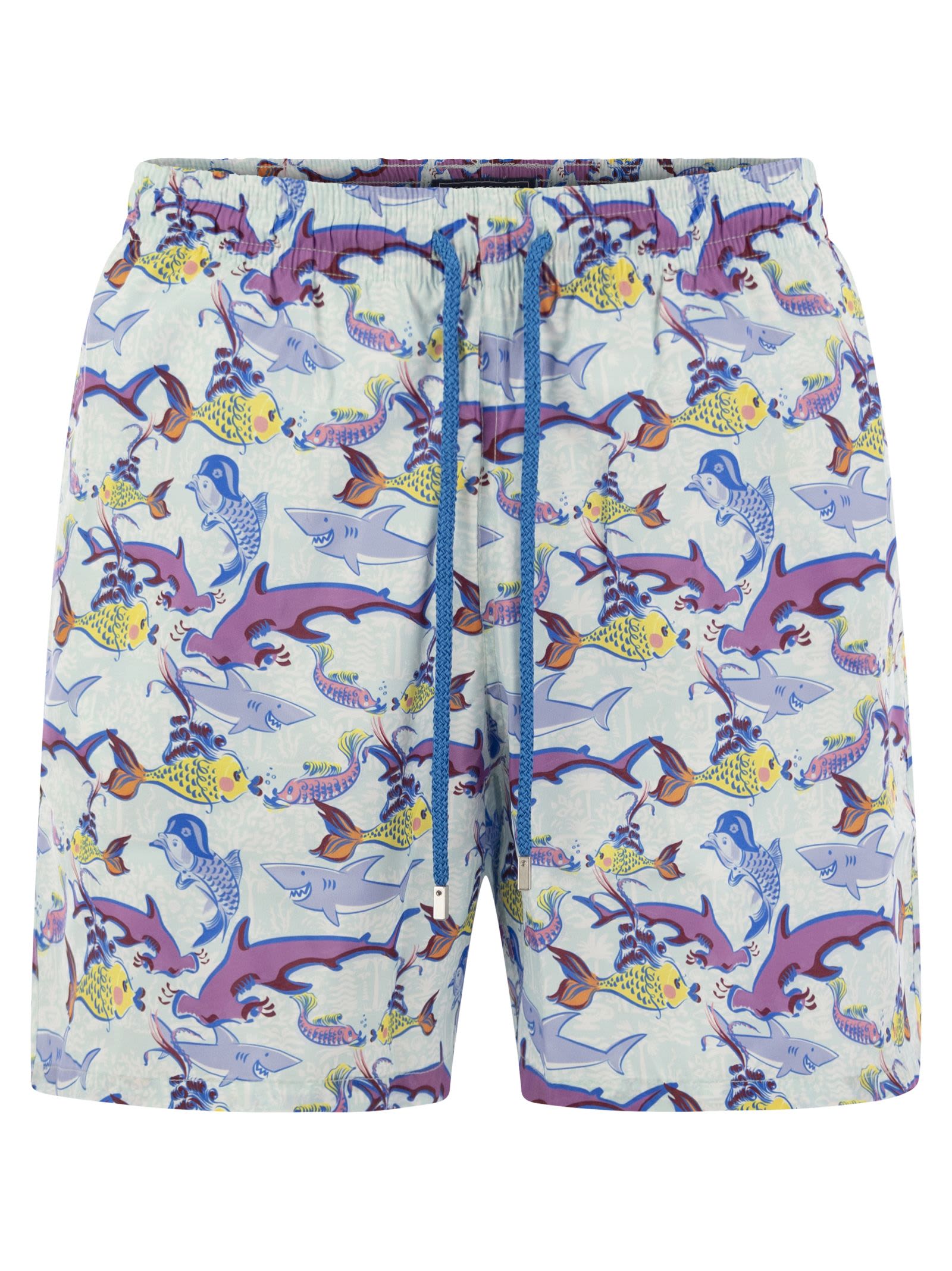Ultralight, Foldable Beach Shorts With Print