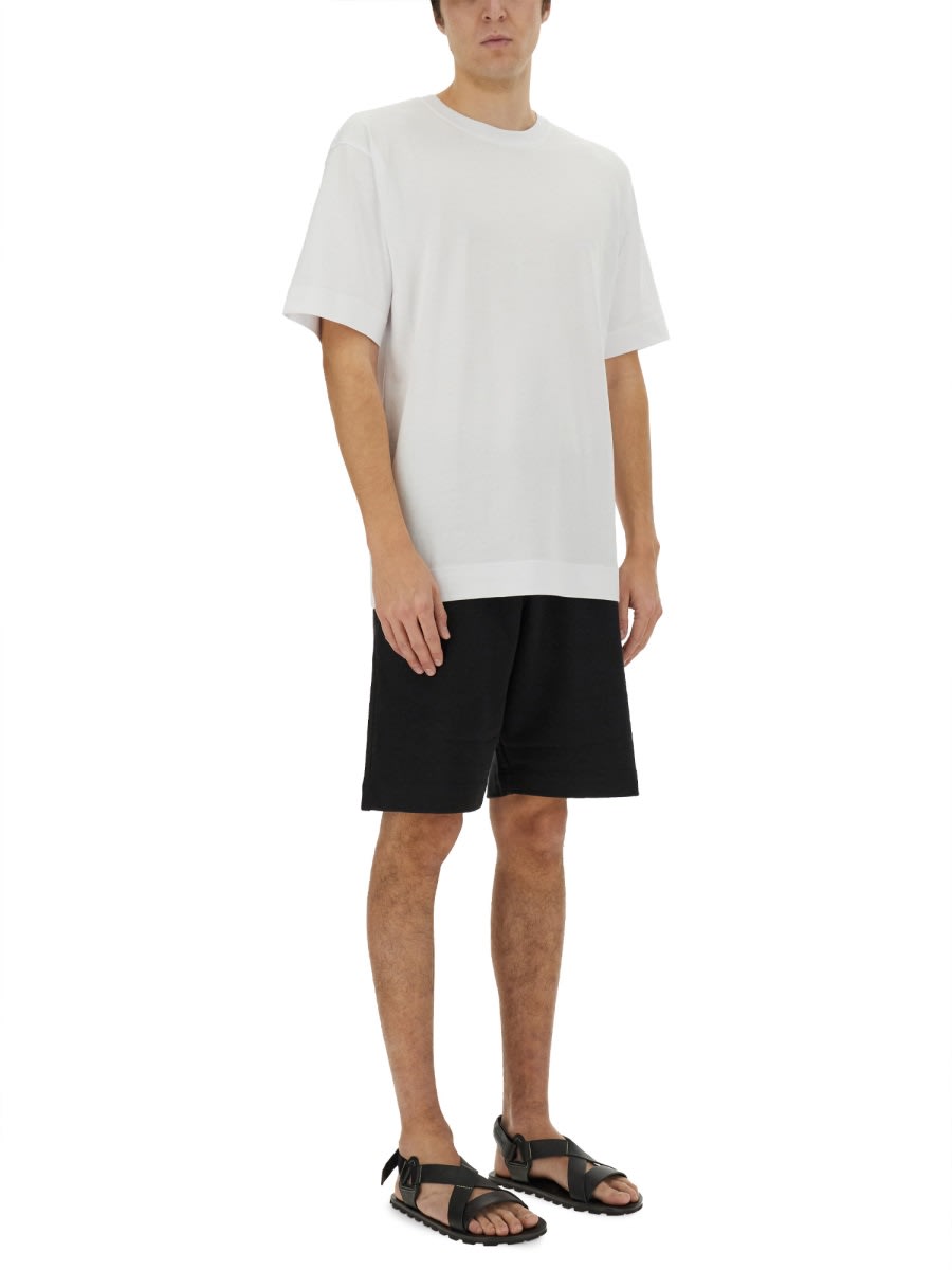 Dries Van Noten Oversized White Cotton T-shirt In White