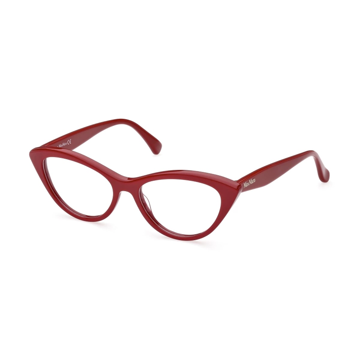 Shop Max Mara Mm5083 066 Glasses In Rosso