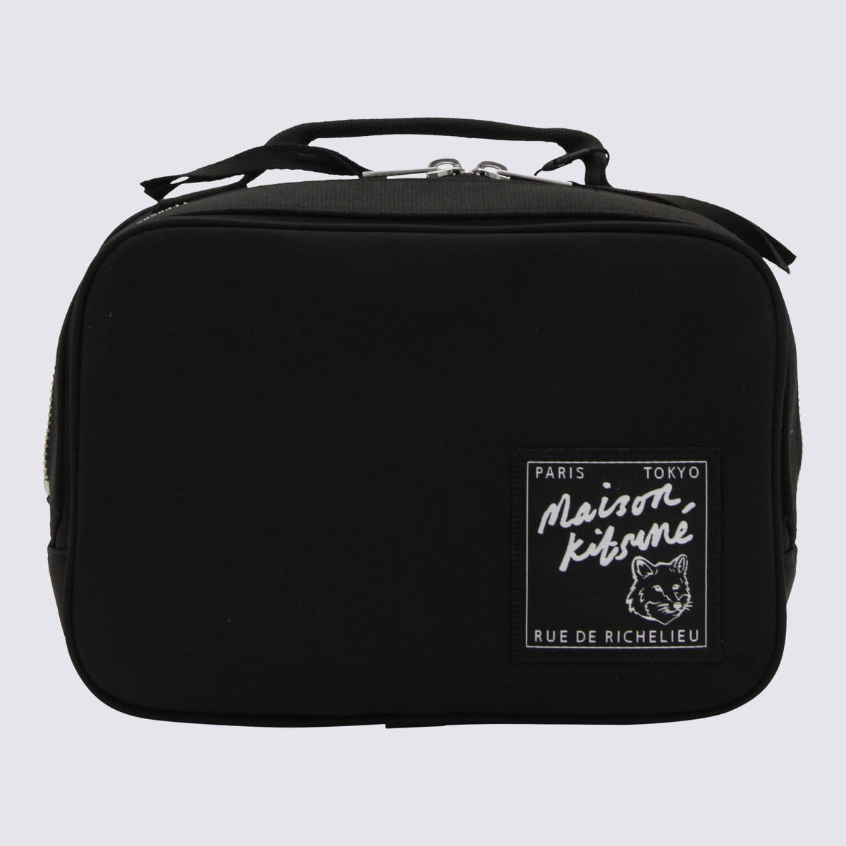 Shop Maison Kitsuné Black Belt Bag