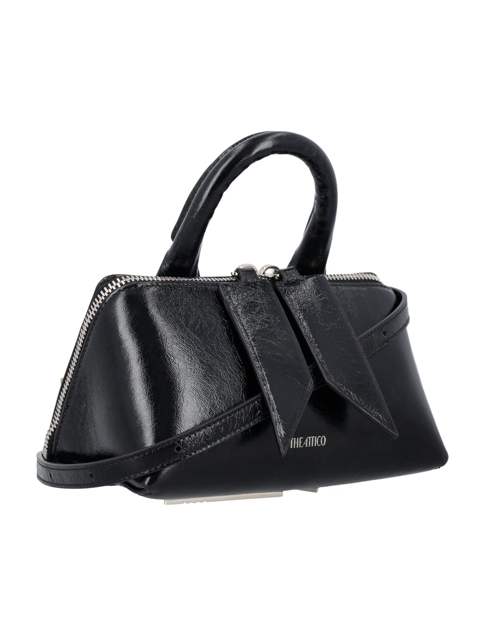 Shop Attico Friday Small Bag In Black