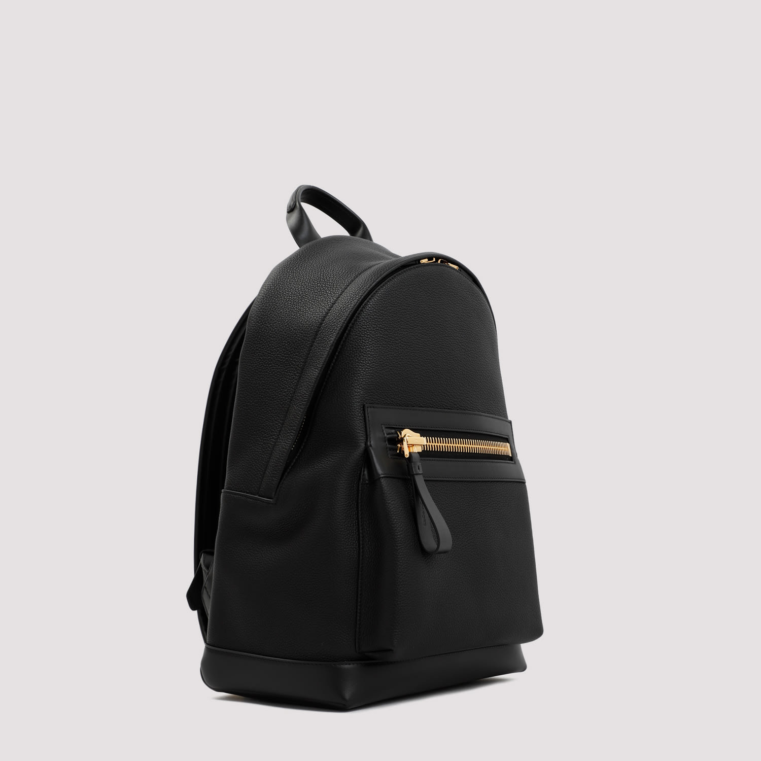 Shop Tom Ford Calf Leather Backpack In Black