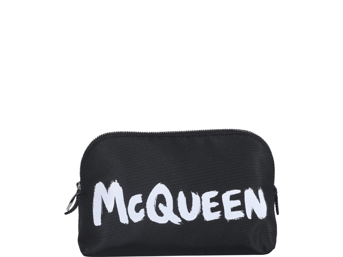 Alexander McQueen Graffiti Logo Pouch