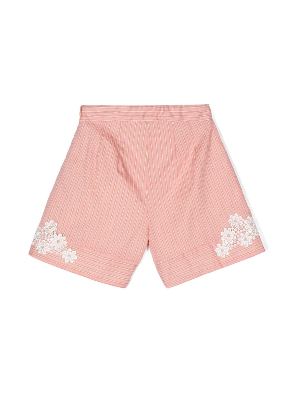 Shop Simonetta Shorts A Righe In Pink