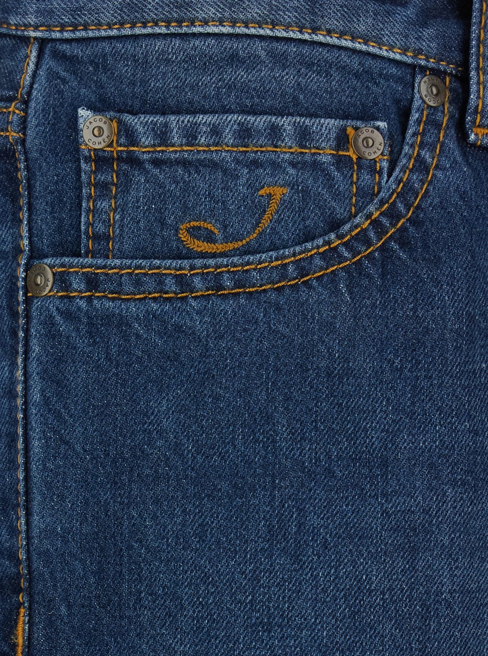 Jacob Cohen Sean Embroidered-pocket Jeans In Multi
