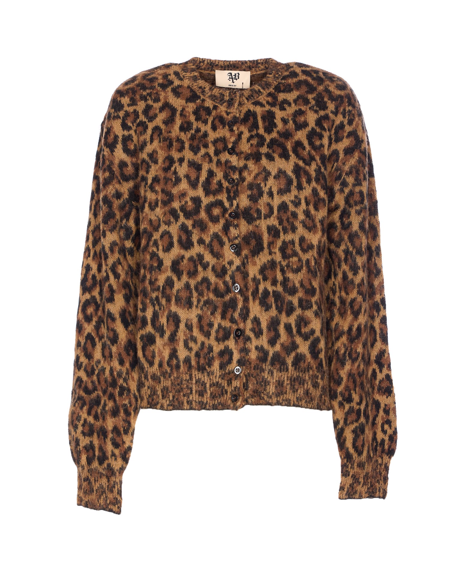 Aniye By Button Long-sleeved Sweater In Black