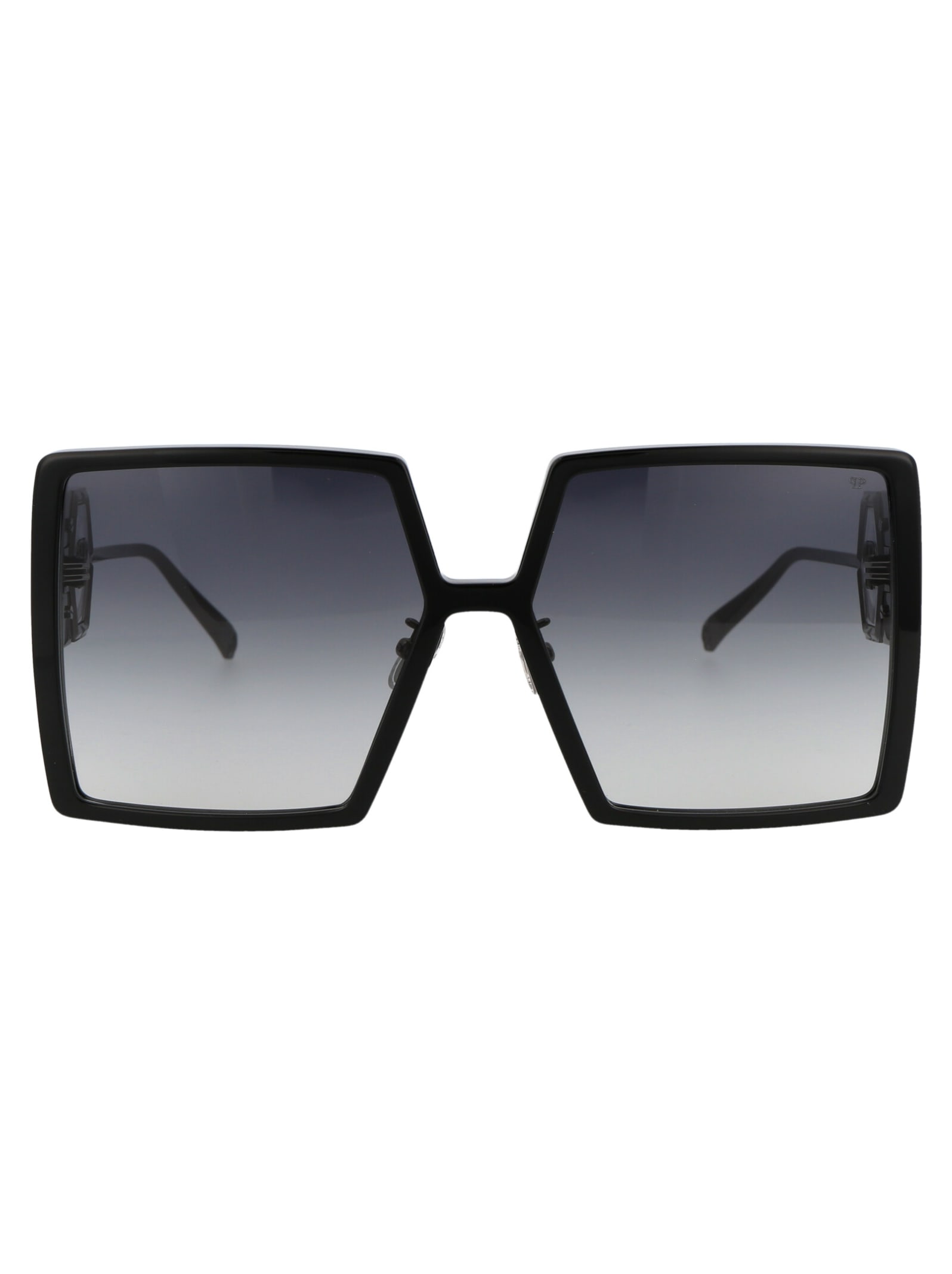 Shop Philipp Plein Spp028m Sunglasses In 0700 Black