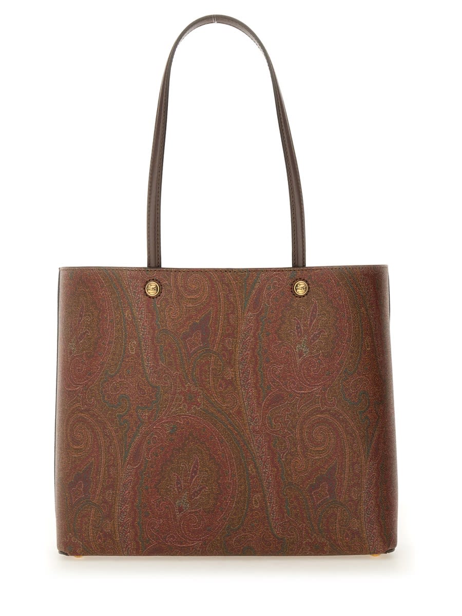 Shop Etro Paisley Bag. In Brown