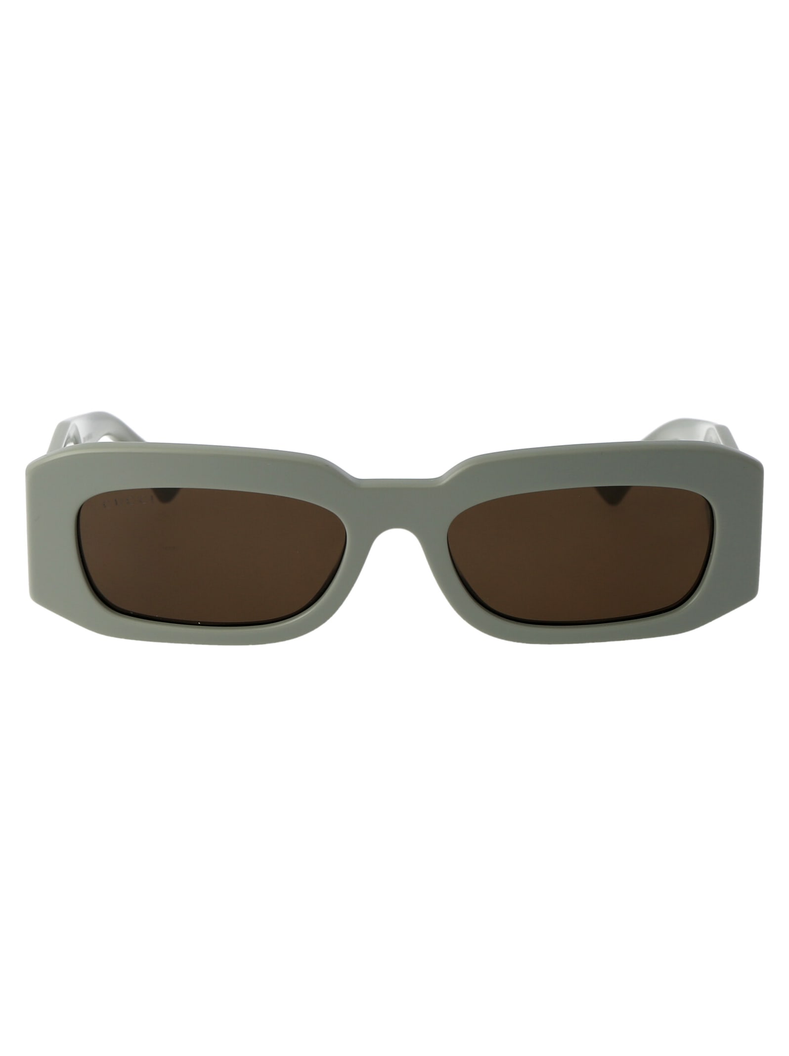Shop Gucci Gg1426s Sunglasses In 004 Green Green Brown