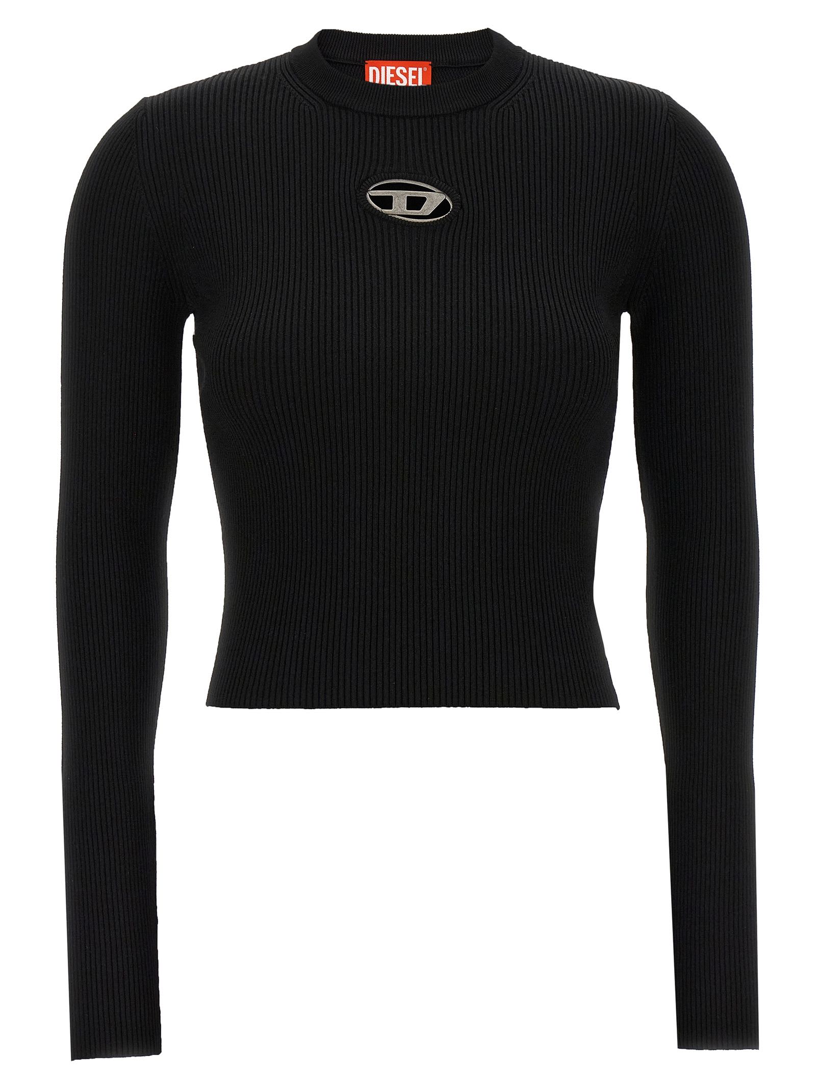 Shop Diesel A-valari Long-sleeved T-shirt In Black