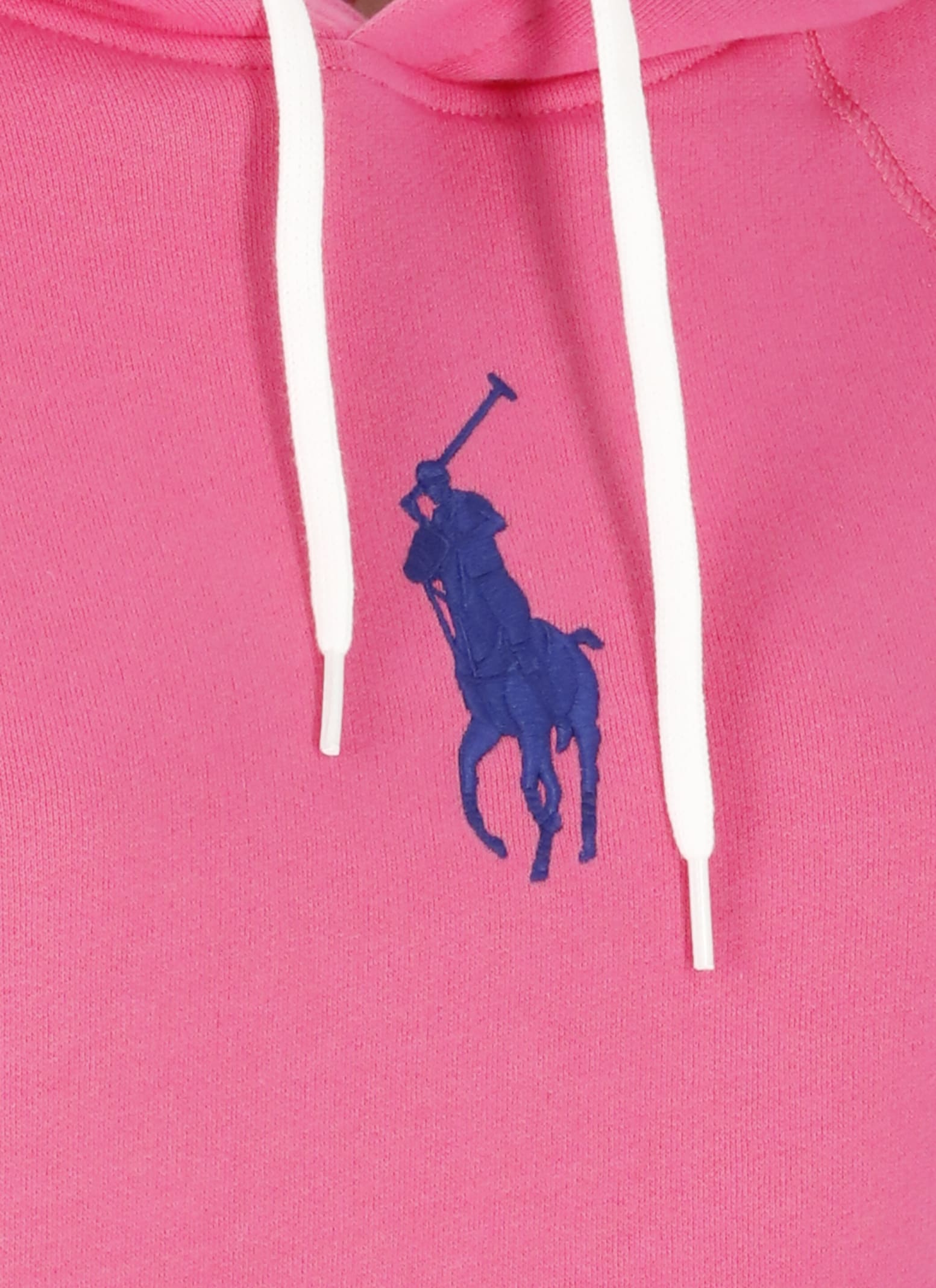 Shop Polo Ralph Lauren Sweater With Pony In Fucsia