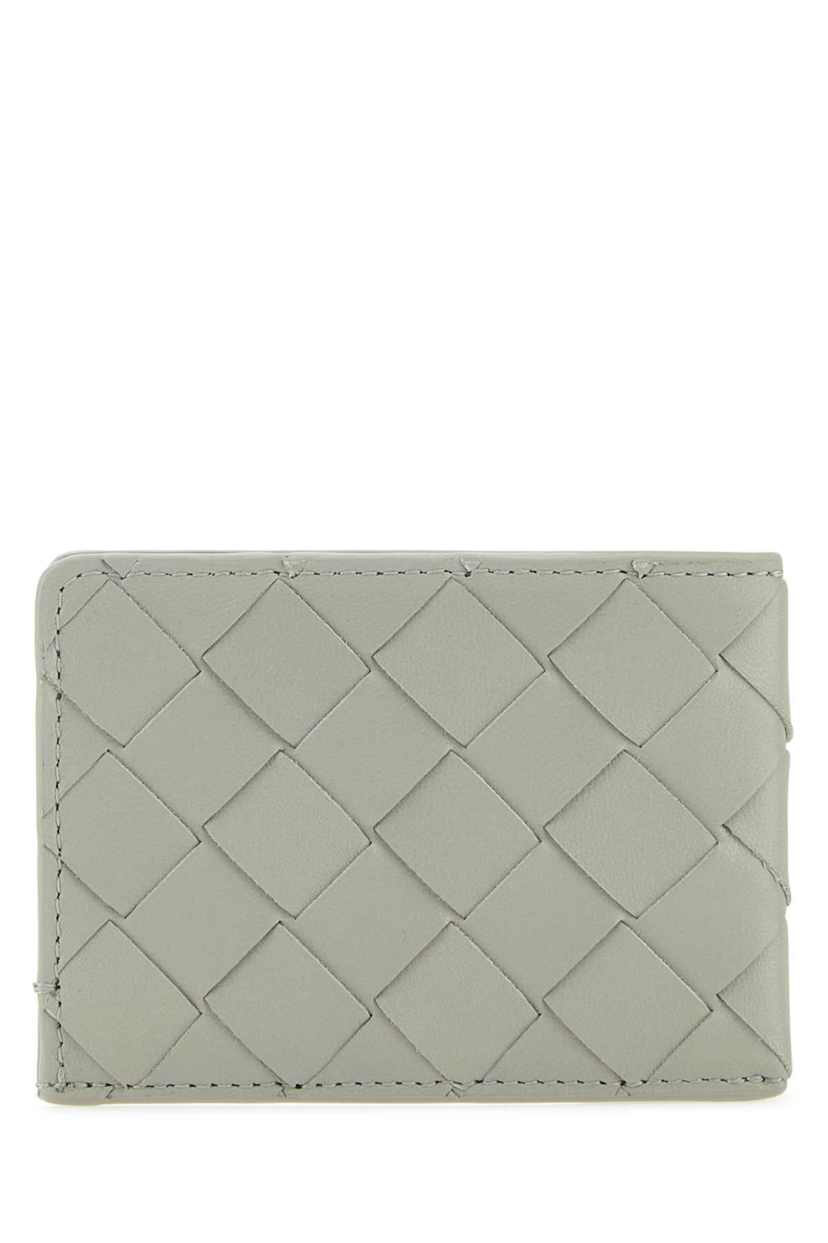 Bottega Veneta Light Grey Leather Card Holder