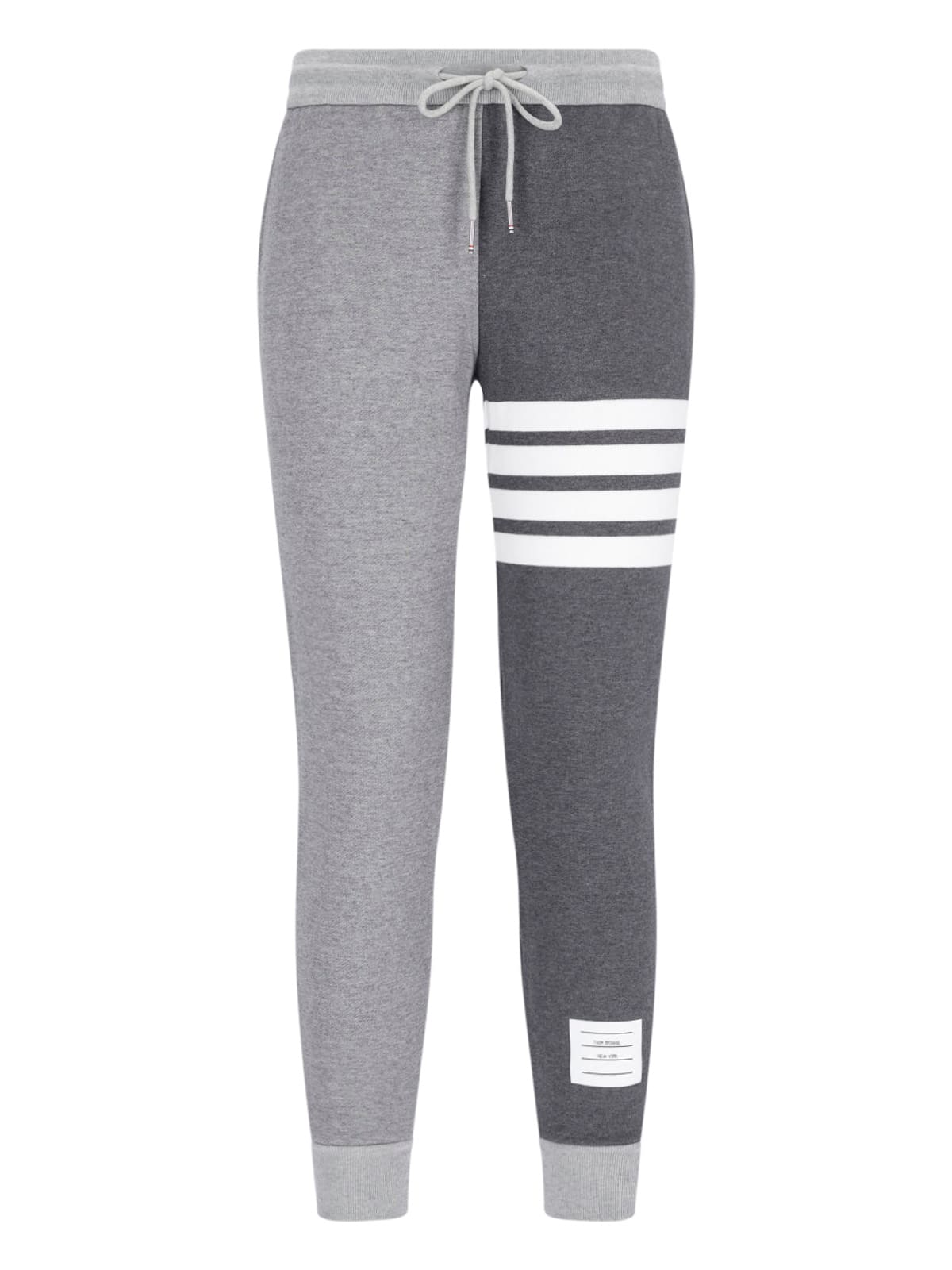 Thom Browne Trousers Block Design Striped Detail In Multi