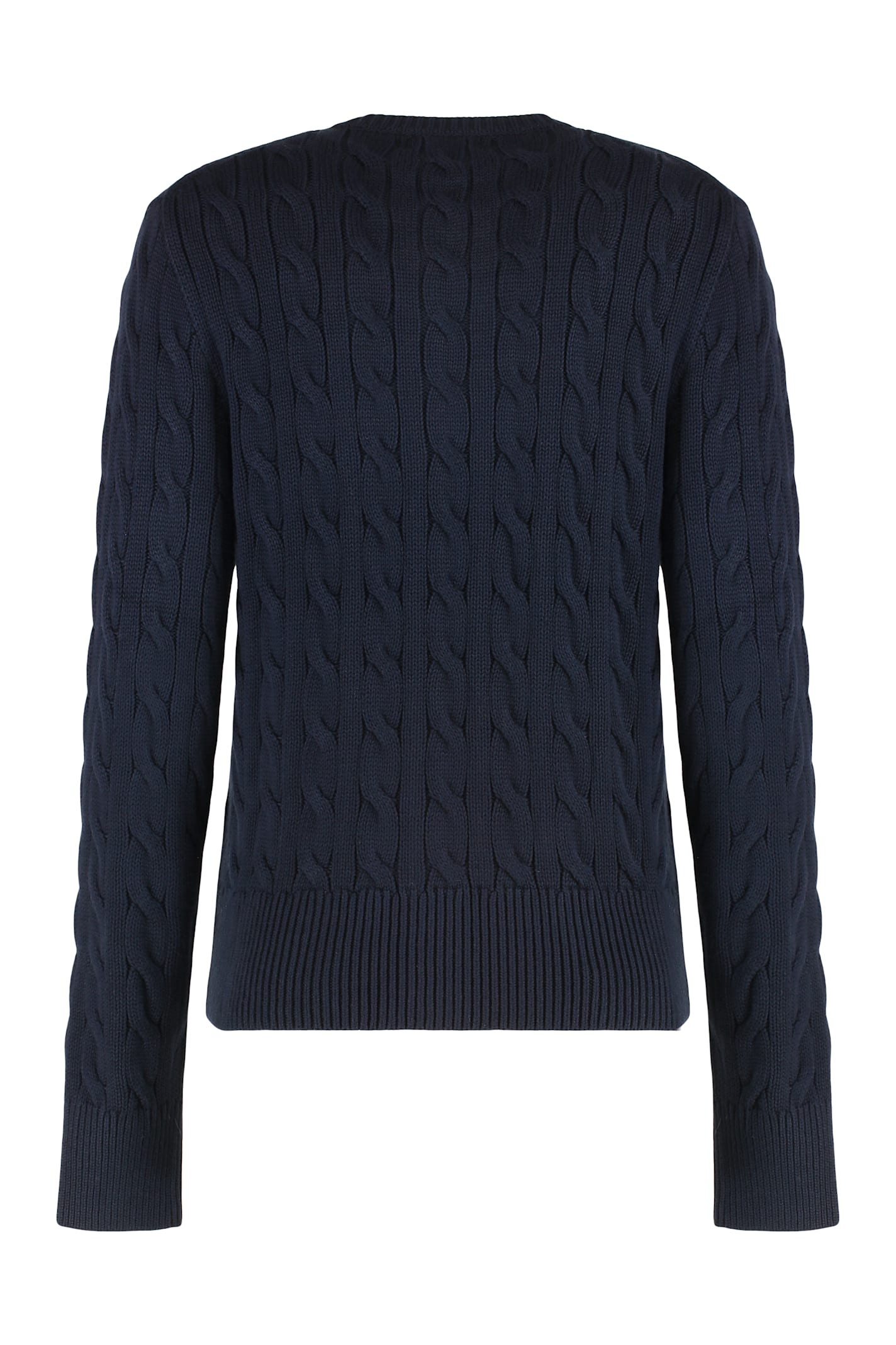 Polo Ralph Lauren Sweater With Cable Knit In Cotton In Blue