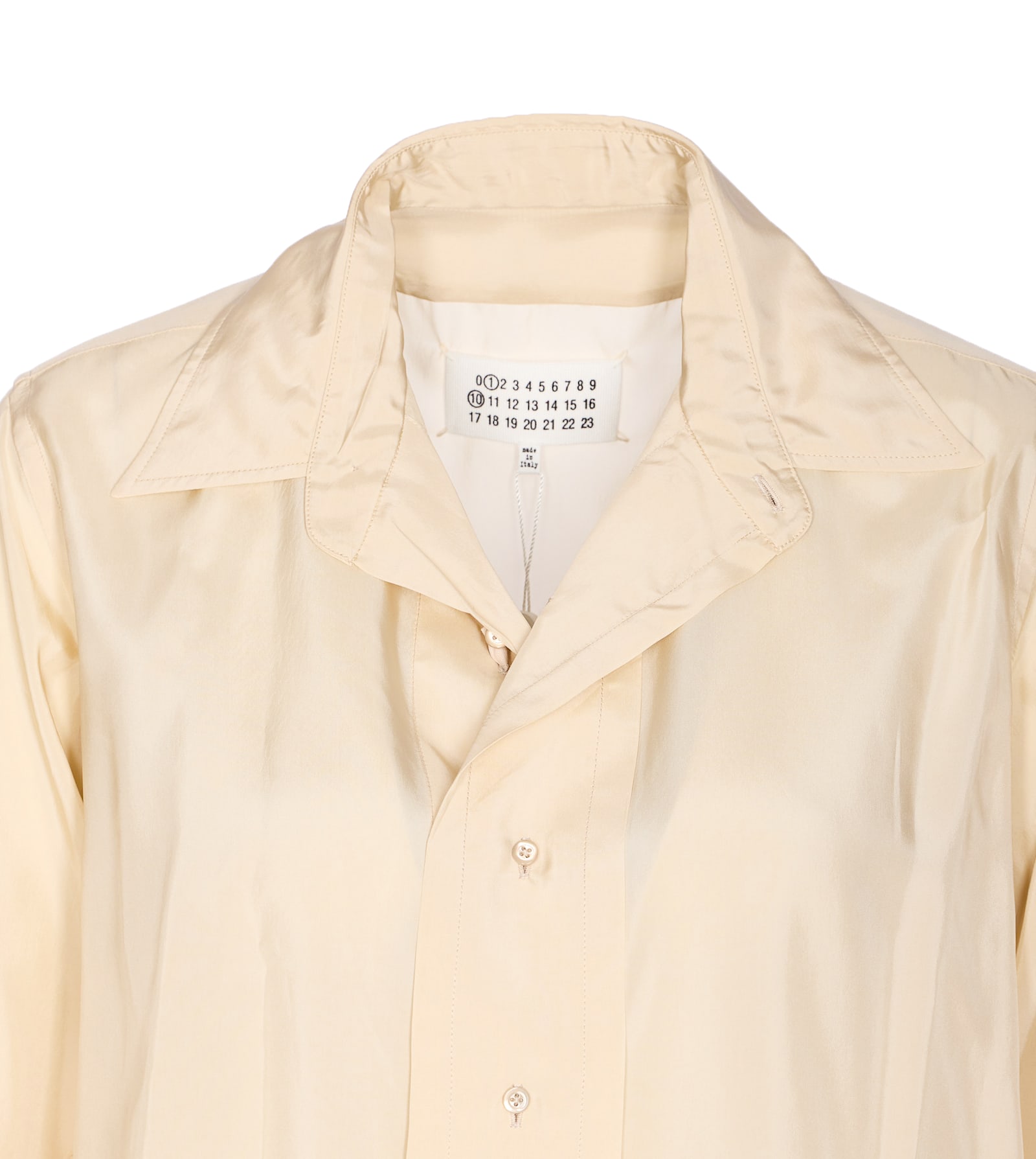 Maison Margiela Pointed Collar Long Sleeves Shirt In Multi