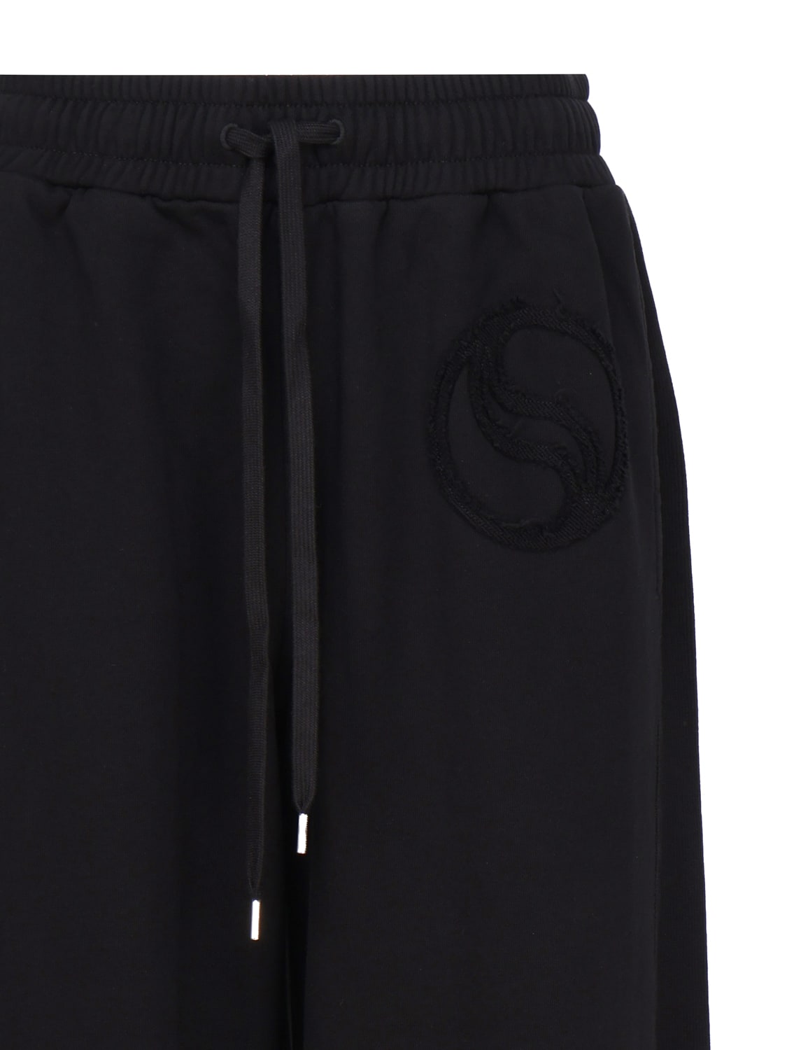 Shop Stella Mccartney Cotton Sporty Pants In Black