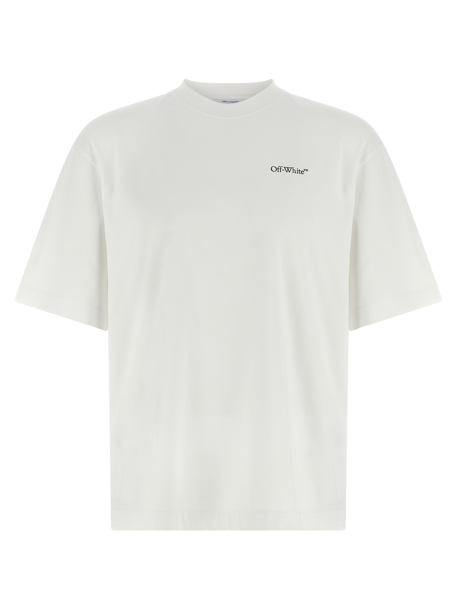 Off-white Graphic Print Crew Neck T-shirt In White