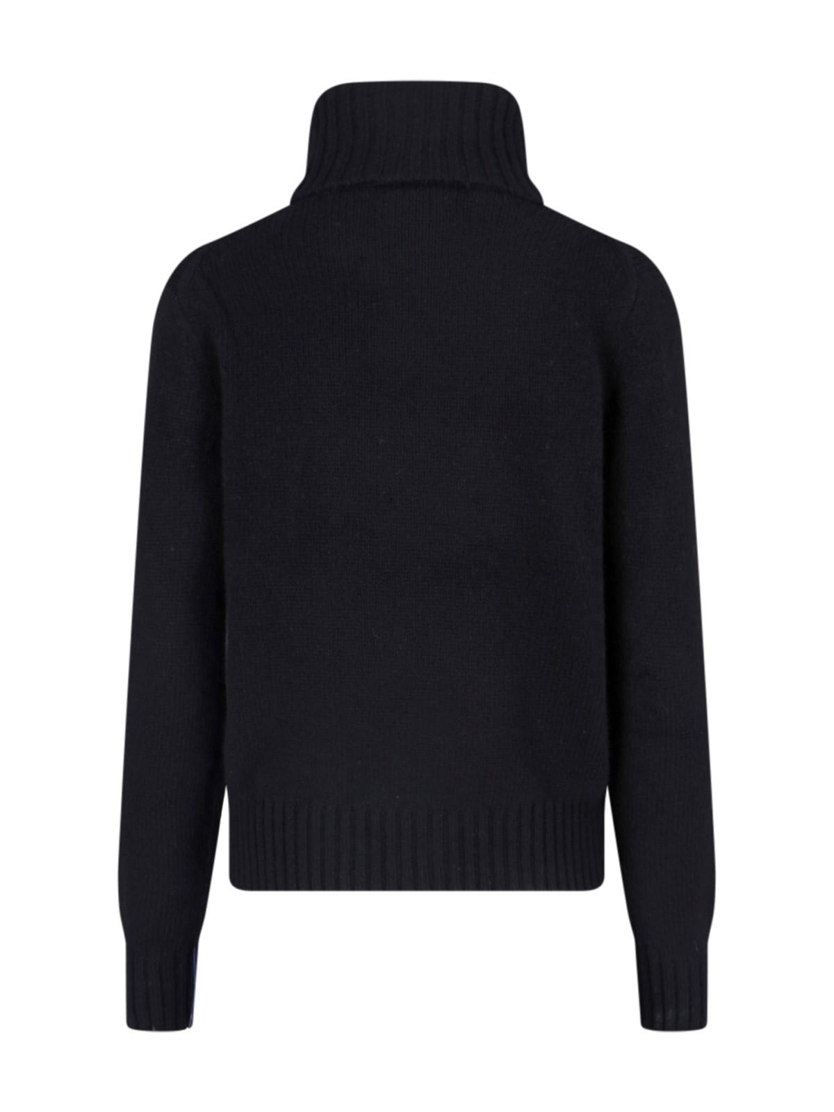 Shop Ralph Lauren Turtleneck Sweater In Polo Black