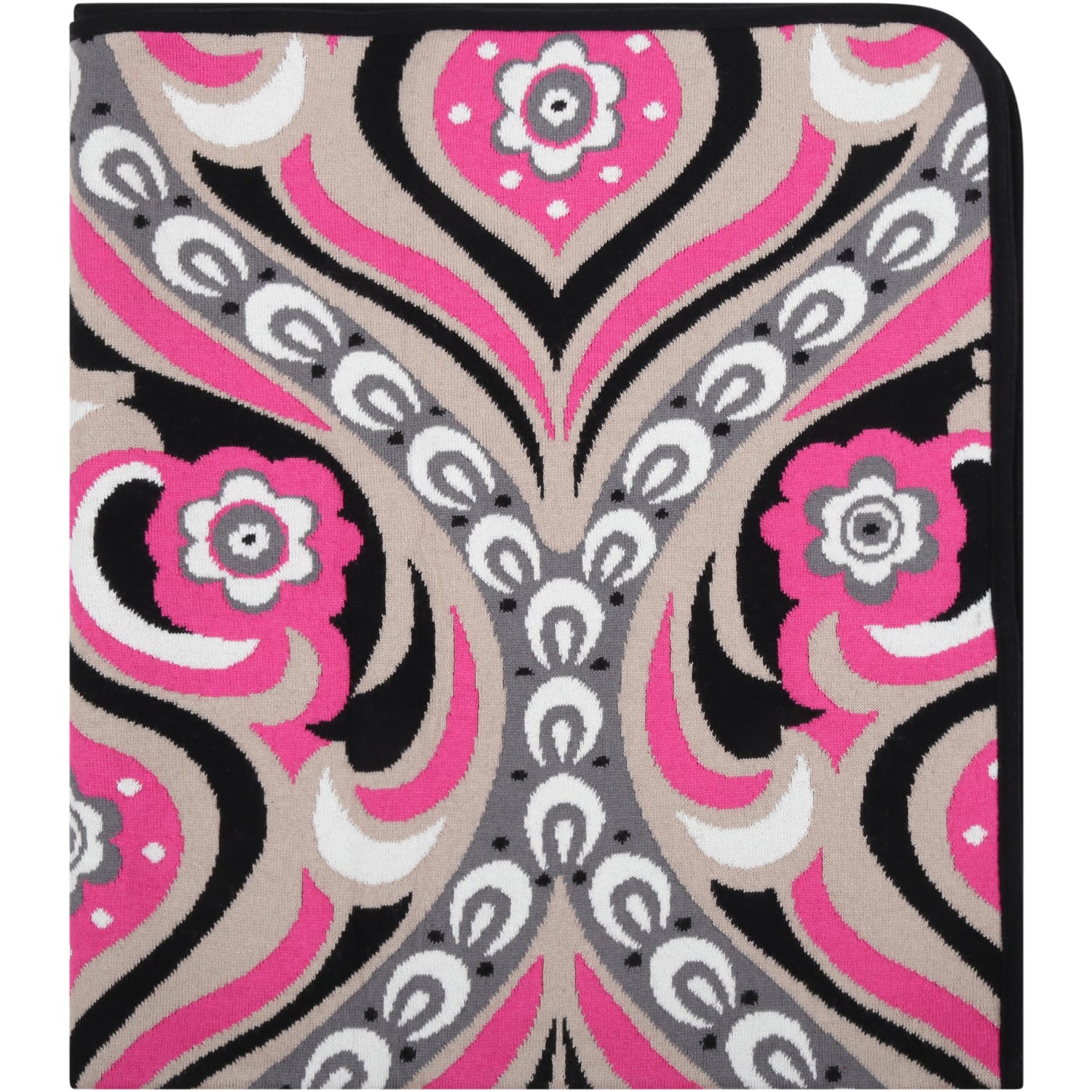 Emilio Pucci Multicolor Blanket For Baby Girl