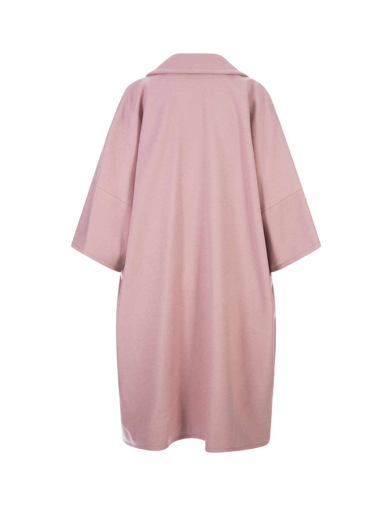 Shop Gianluca Capannolo Pink Wool Midi Coat In Rosa
