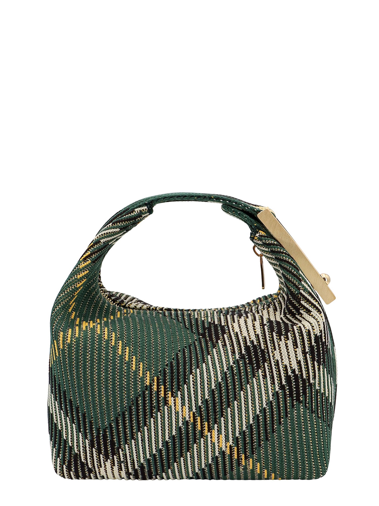 Shop Burberry Peg Handbag In Green