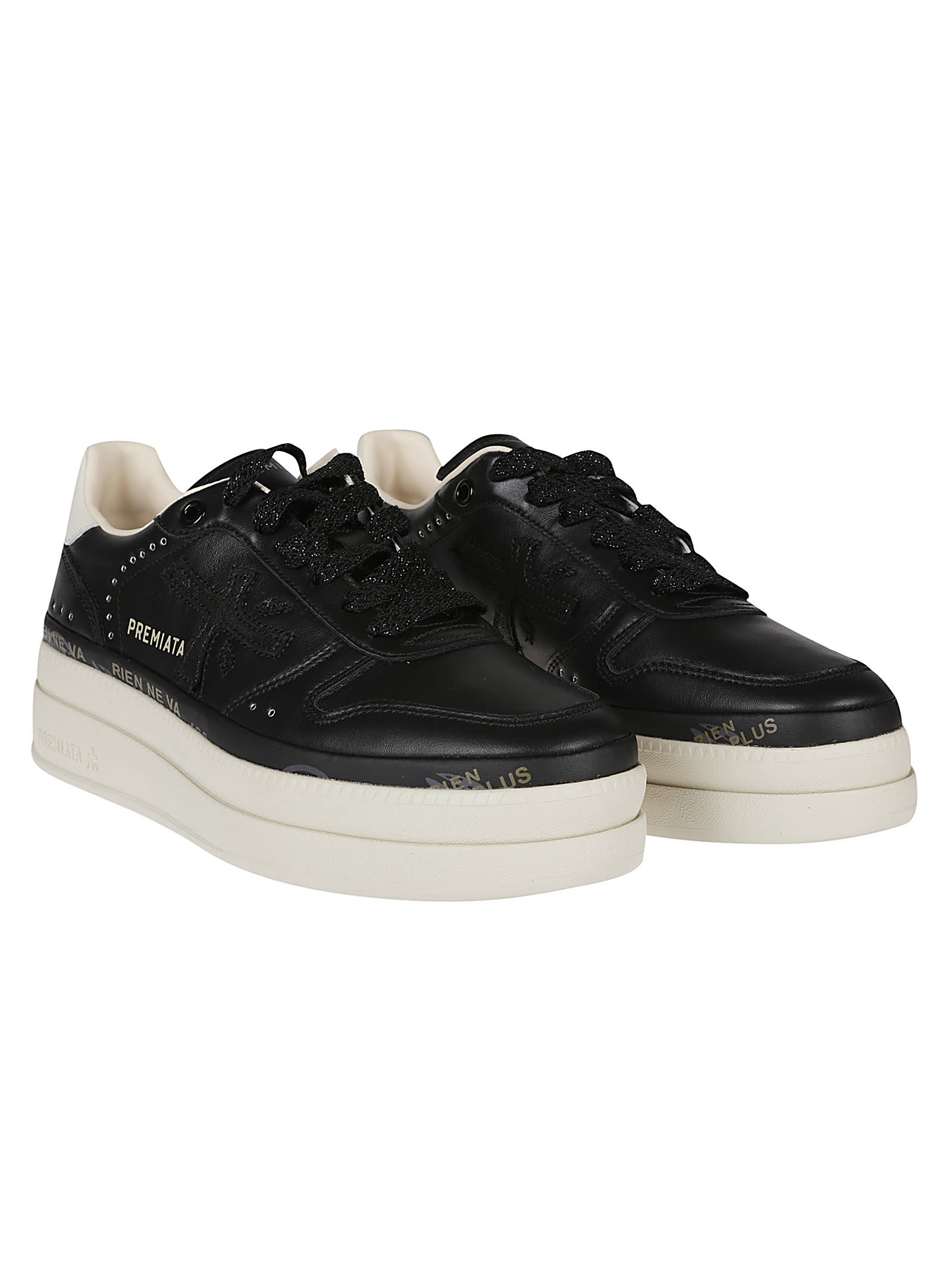 Shop Premiata Micol Sneakers In Nero