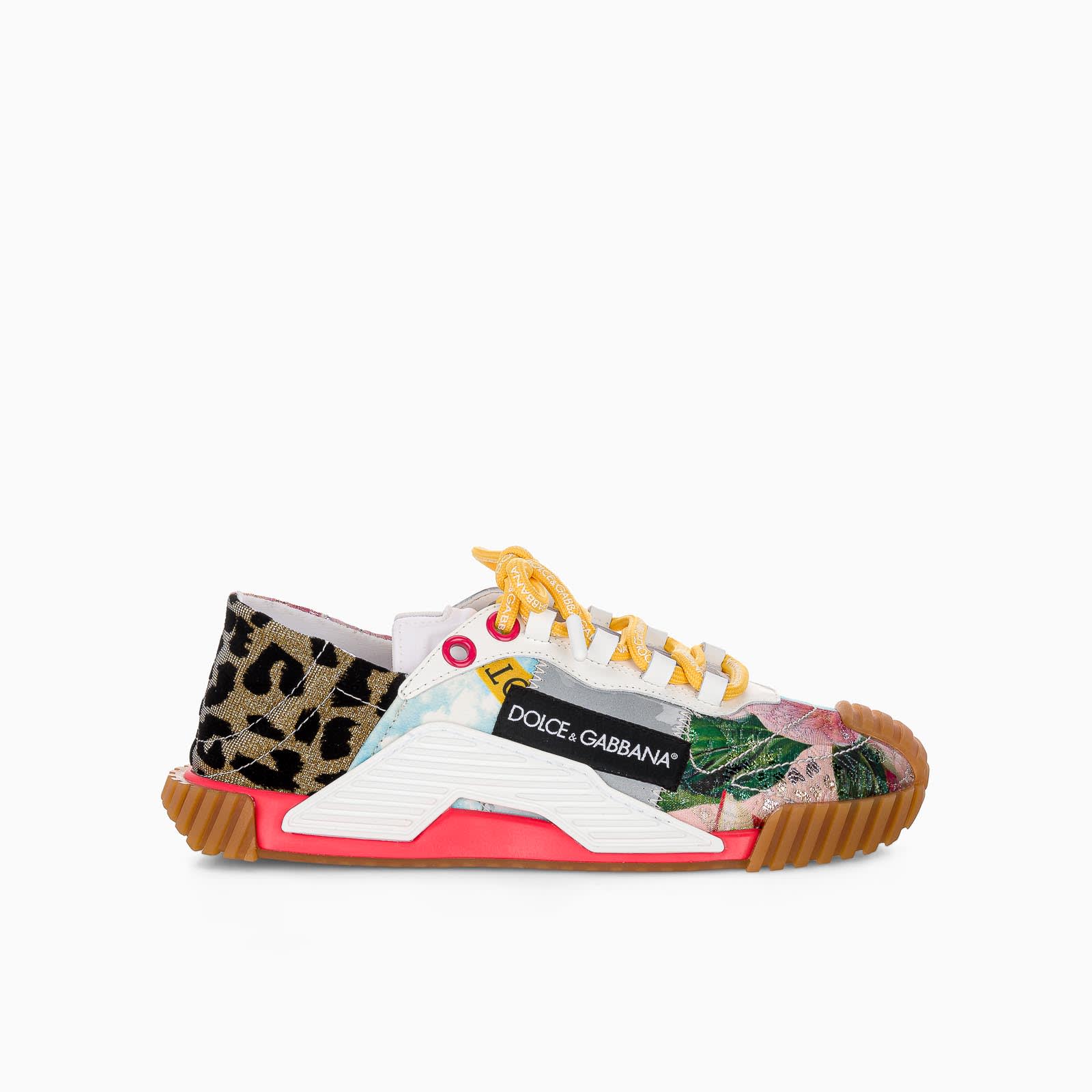 Dolce & Gabbana Dolce & gabbana Patchwork Fabric Ns1 Slip-on Sneakers