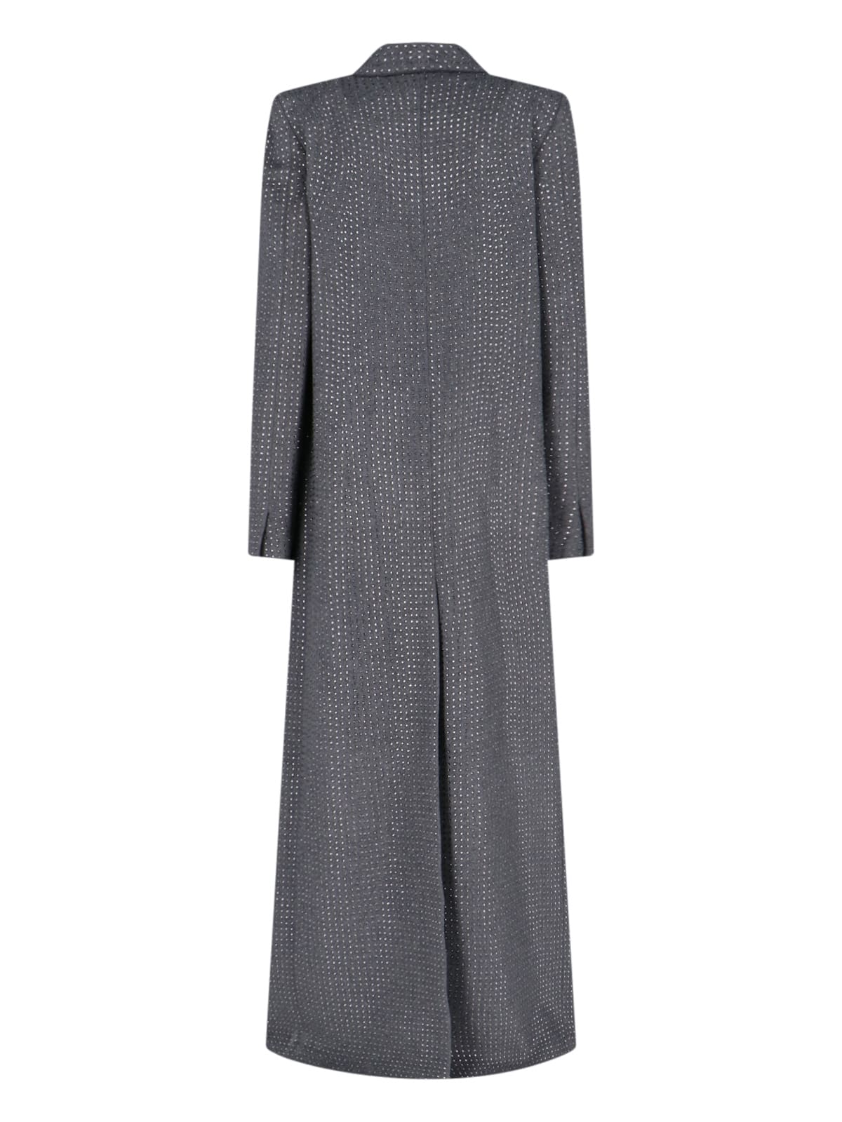 Shop Giuseppe Di Morabito Rhinestone Coat In Gray