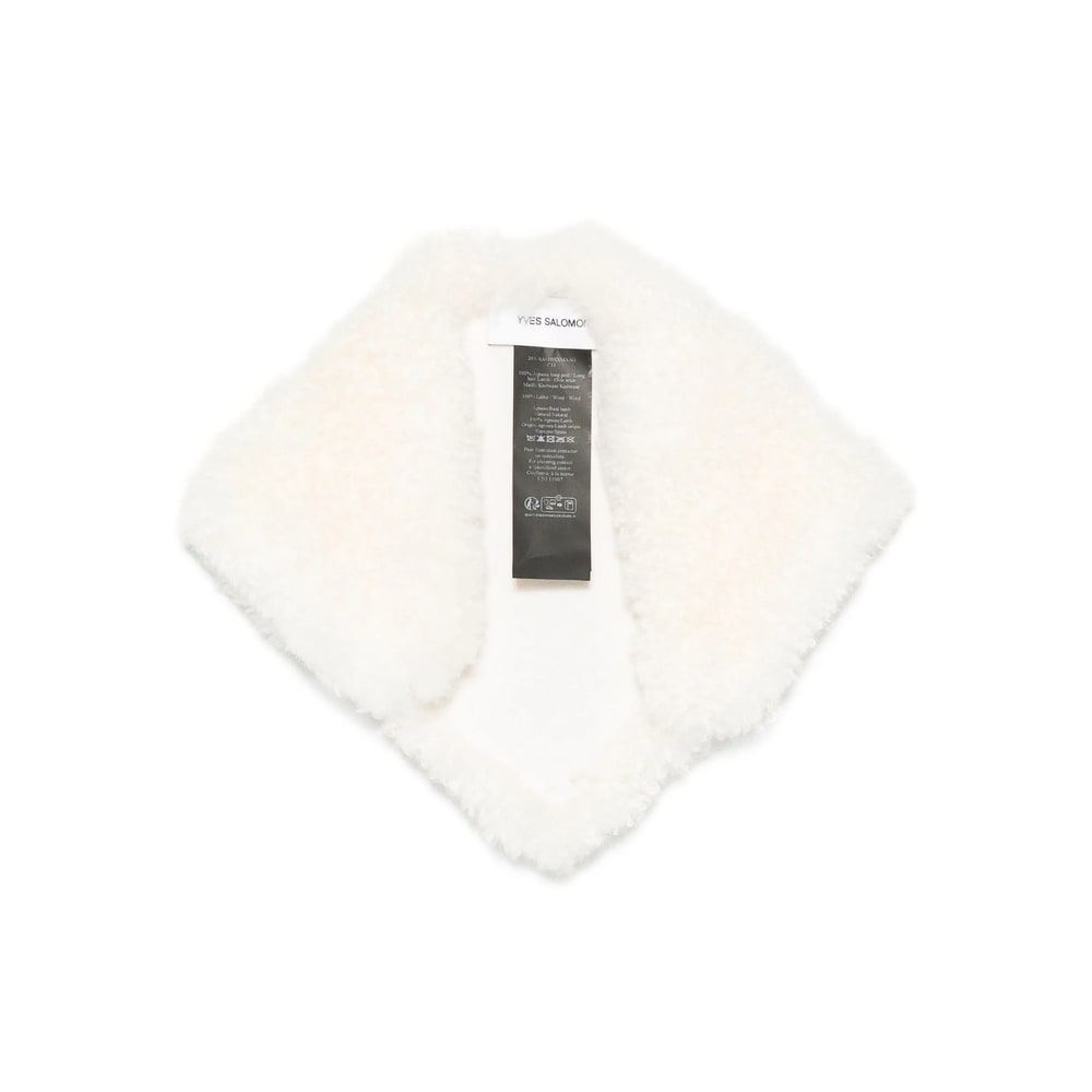 Yves Salomon Scarf In White